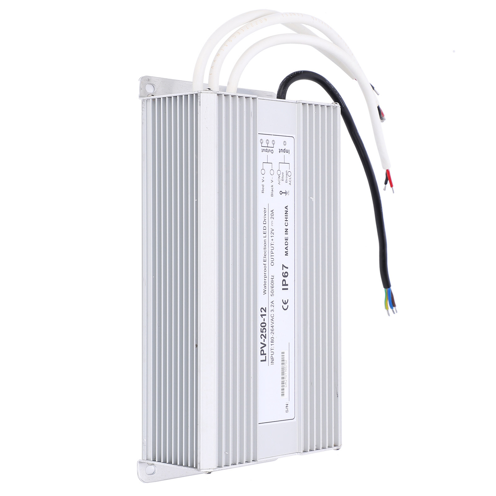 Berm Wasserdichtes Schaltnetzteil Transformator Treiber Controller Dc12v 250w Lpv‑250‑12