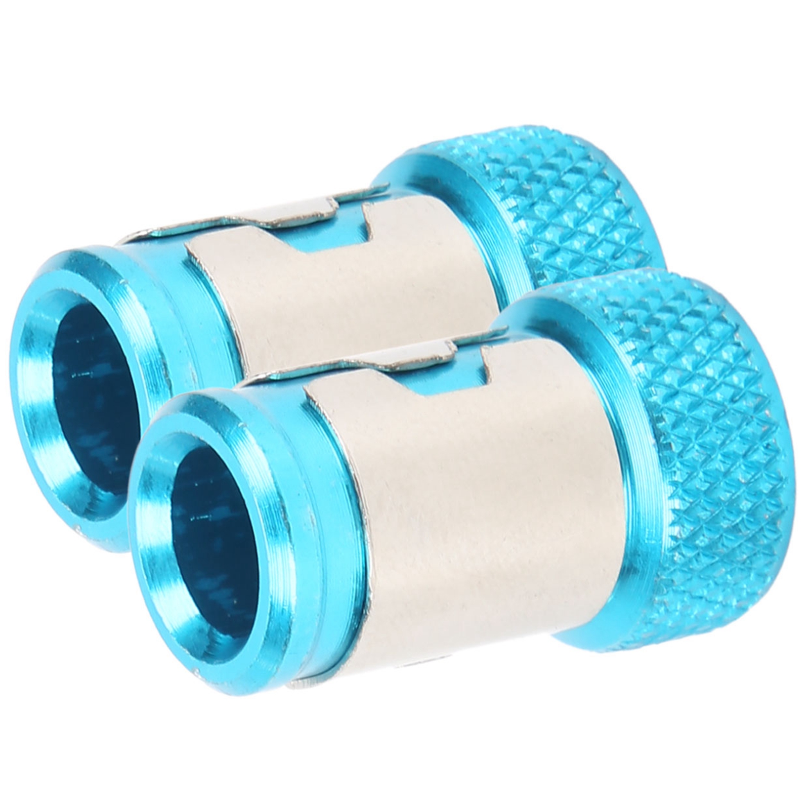 2 Stück Magnetisierungsringe, Universell, Metrisch, 1/4 Zoll, Magnetische Stahlschraubendreherbits, Zubehör, Seeblau
