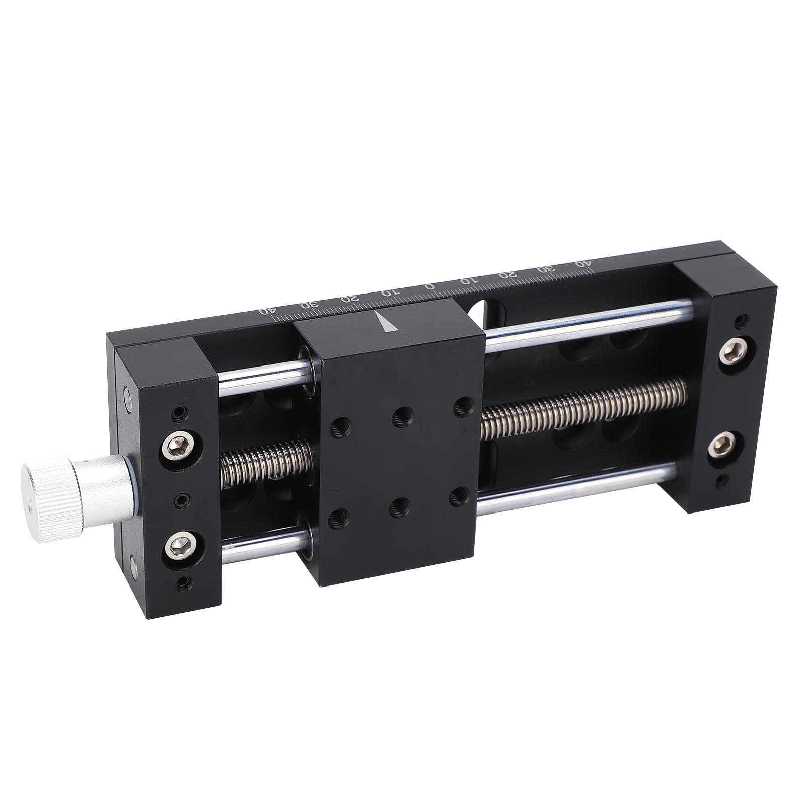 X-achsen-lineartisch Mit Manueller Feineinstellung Per Drehmechanismus, Verschiebbarer Tisch Aus Aluminiumlegierung Sp80a-db60