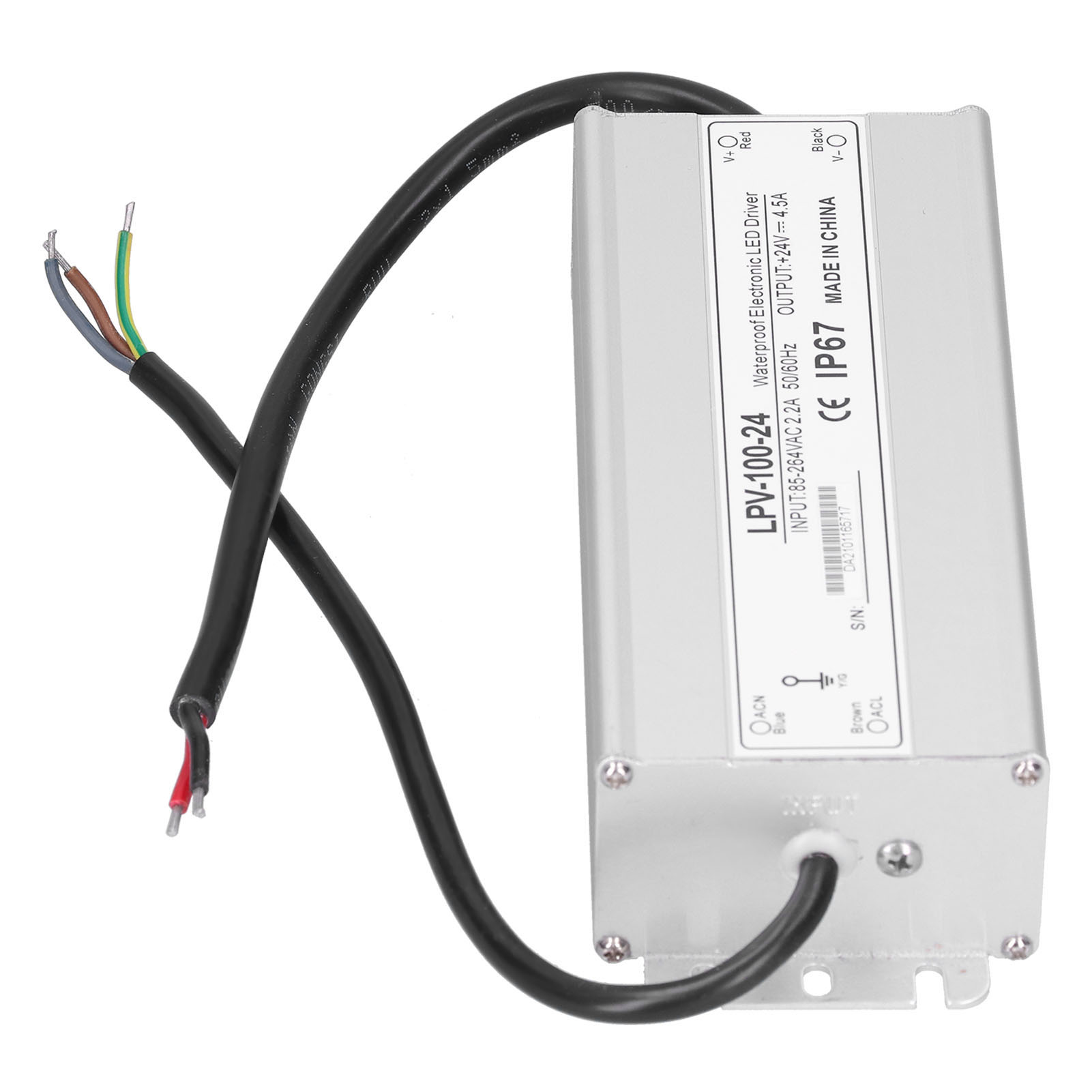 Schaltnetzteil Wasserdichter Elektronischer Led-treiber Mit Einem Ausgang Dc24v 100w Lpv‑100‑24