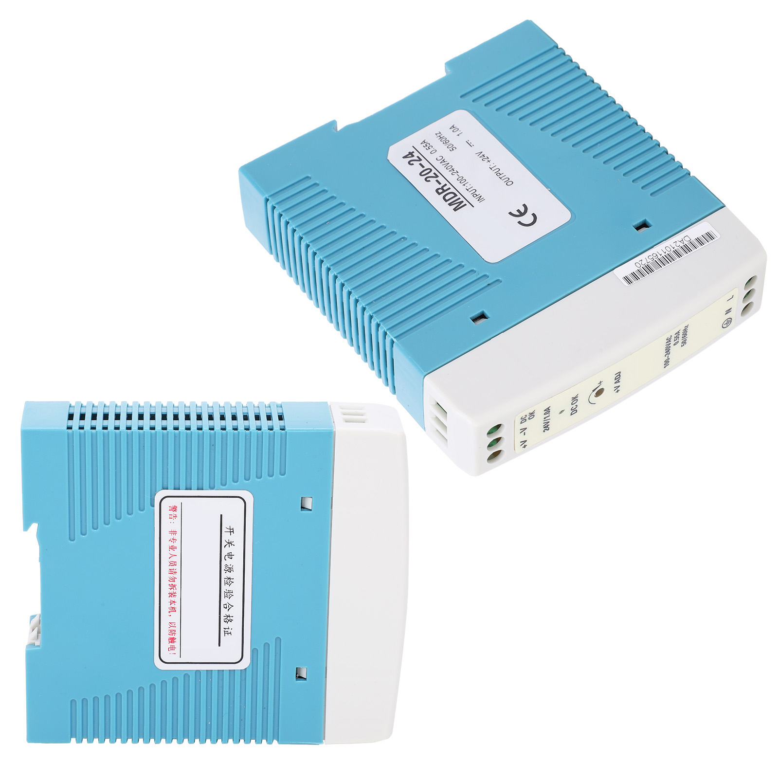 Berm Din-schienen-schaltnetzteil, Ausgang 20 W/24 V/1 A, Ultradünnes Mdr-20-24, Eingang 100–240 V Ac