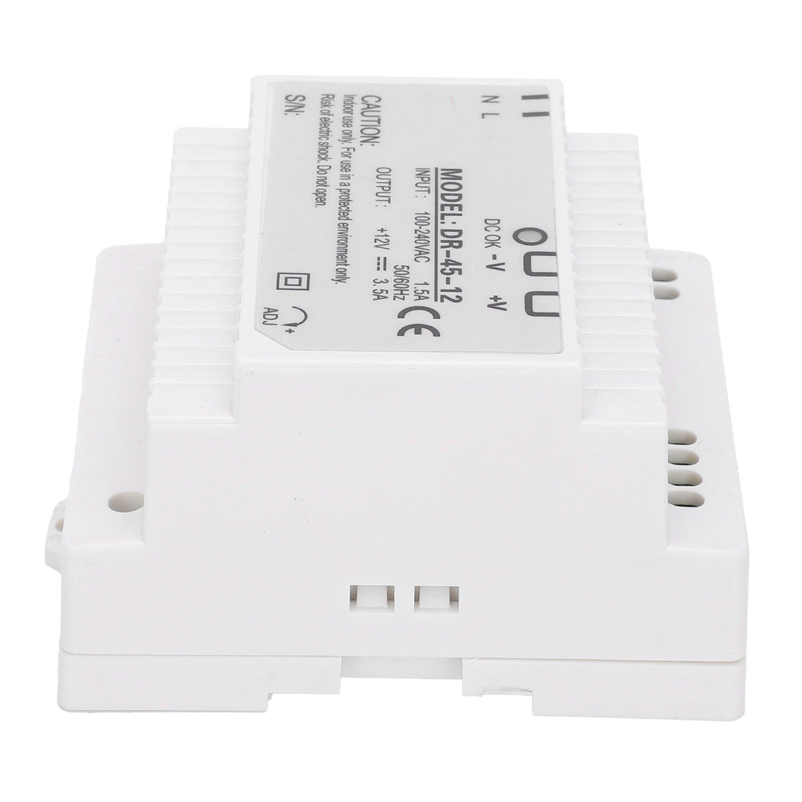 Berm Schaltnetzteil 45 W 12 V Industrie Din-schienenmontage, Einzelausgang Dr-45-12 100–240 V Ac