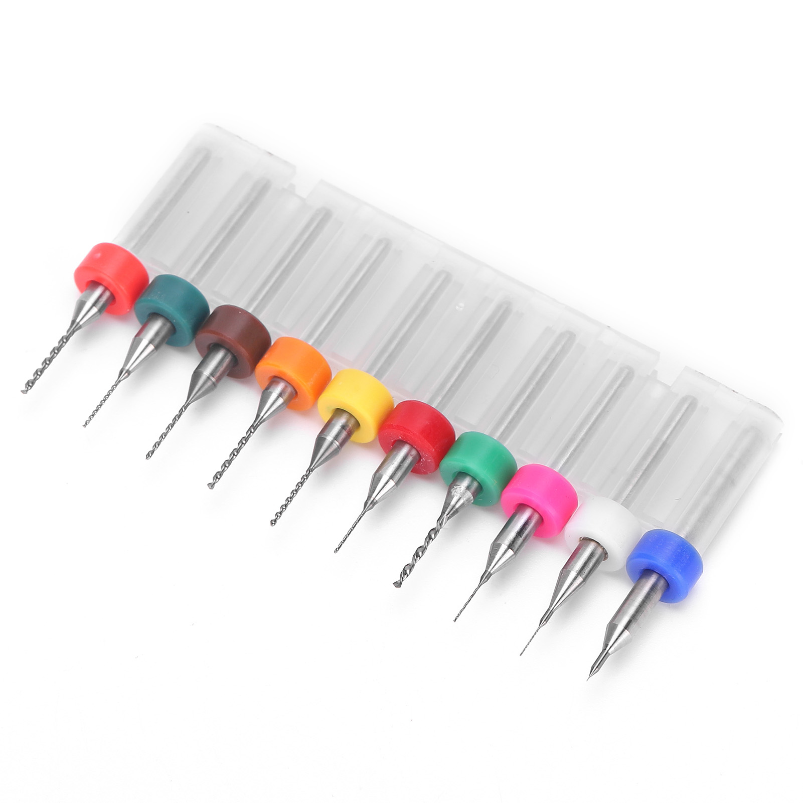 10 Stück Mikro-spiralbohrer Aus Wolframstahllegierung Für Hand-leiterplattenbohrungen, 0,1–1 Mm