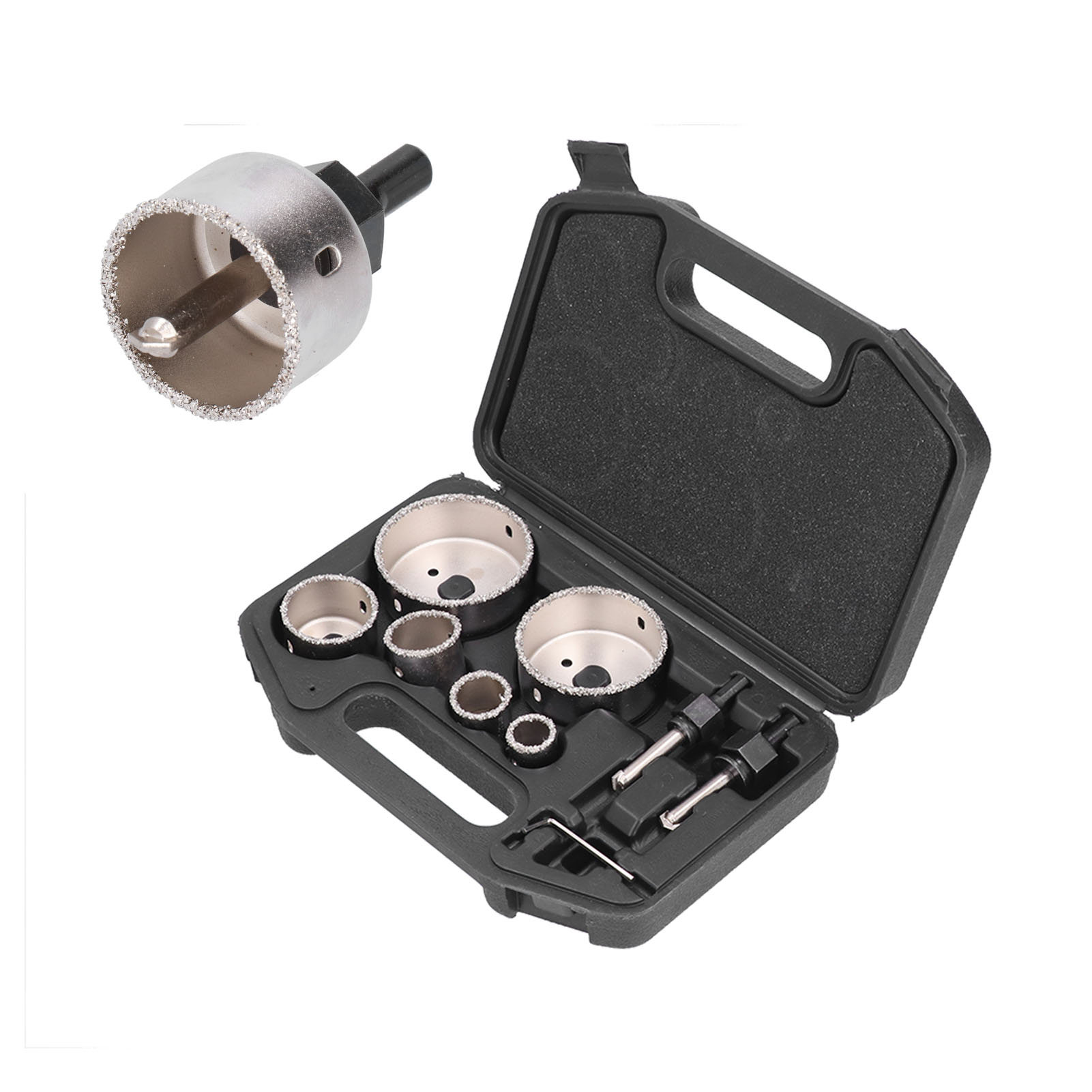 9-teiliges Fliesenbohrer-set Mit Metallbohrer Für Glas Und Porzellan
