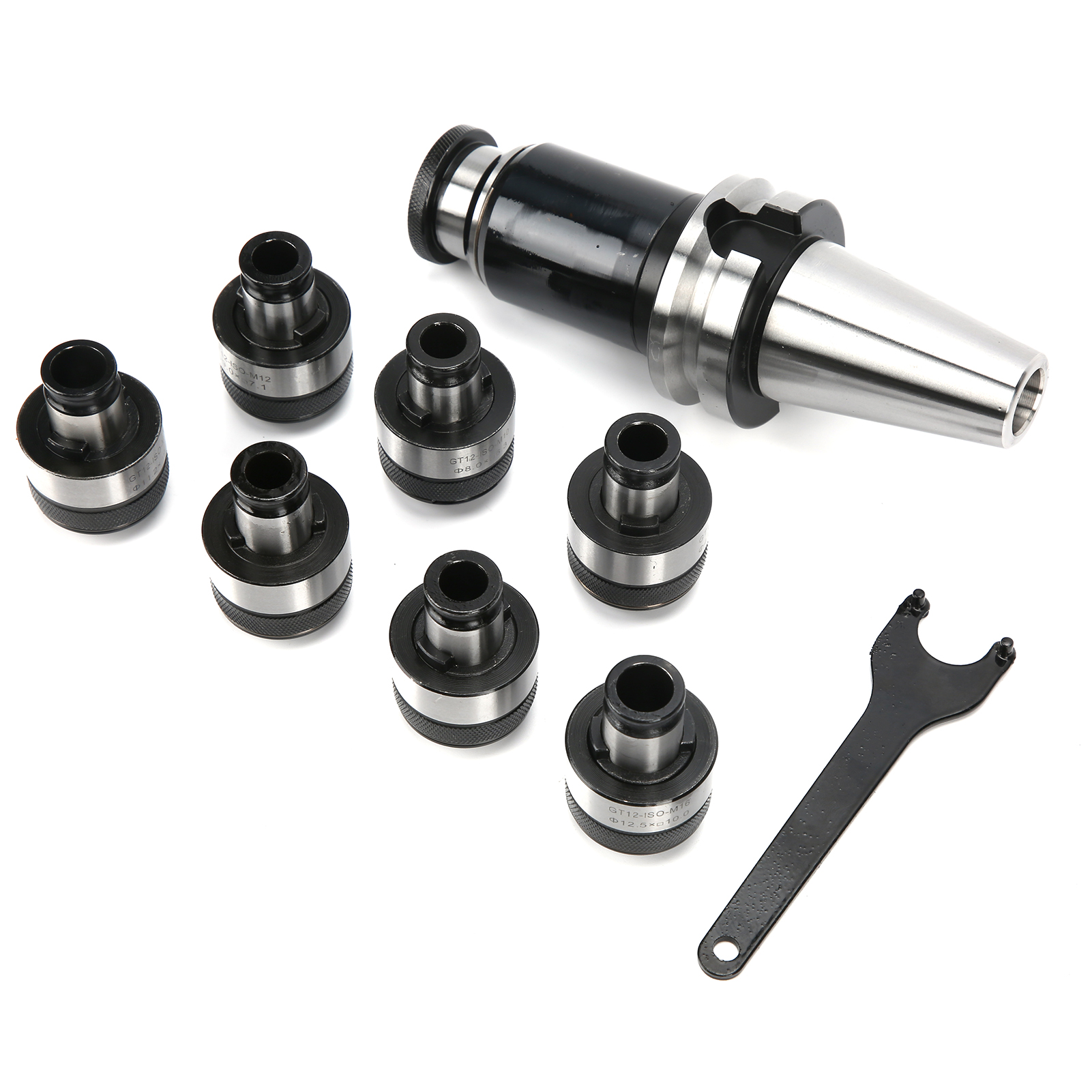 Gewindebohrfutter-set Mit Schnellwechsel-gewindebohrerhalter Bt40‑gt12‑7pcs Für Bohrmaschinen