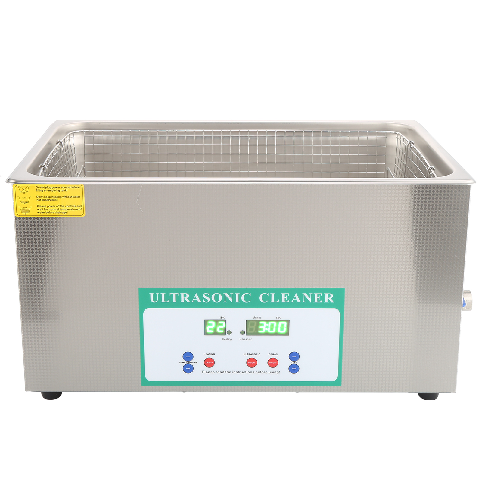 Ultraschallreiniger 22 L, 480 W, Ultraschall-tankreinigungsgerät Mit Timer, Dk-822htd, Eu-stecker, 220 V