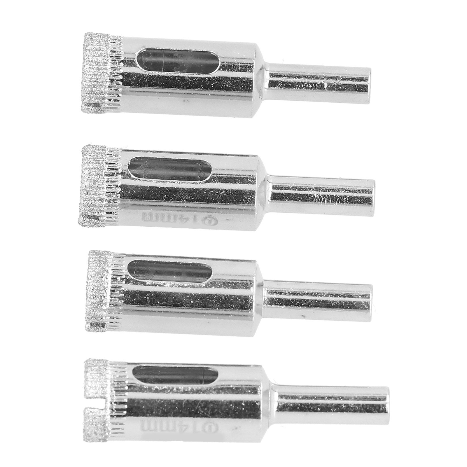 4-teiliges Glasöffner-bit 14 Mm, Lochschneider Aus Legiertem Stahl Für Glas Und Keramik
