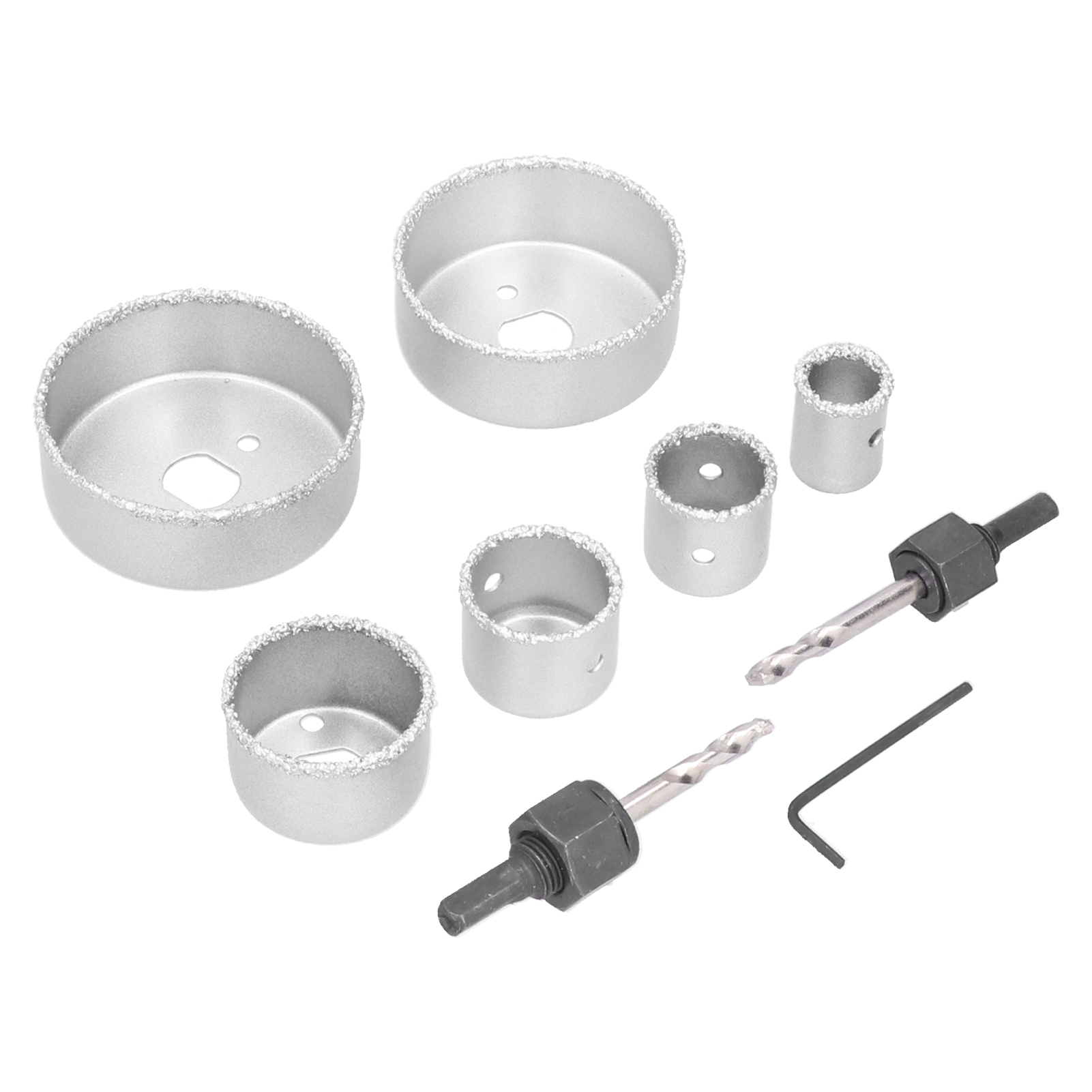 9-teiliges Lochsägen-set (22–73 Mm) Mit Bohrer Für Fliesen, Porzellan Und Ziegel