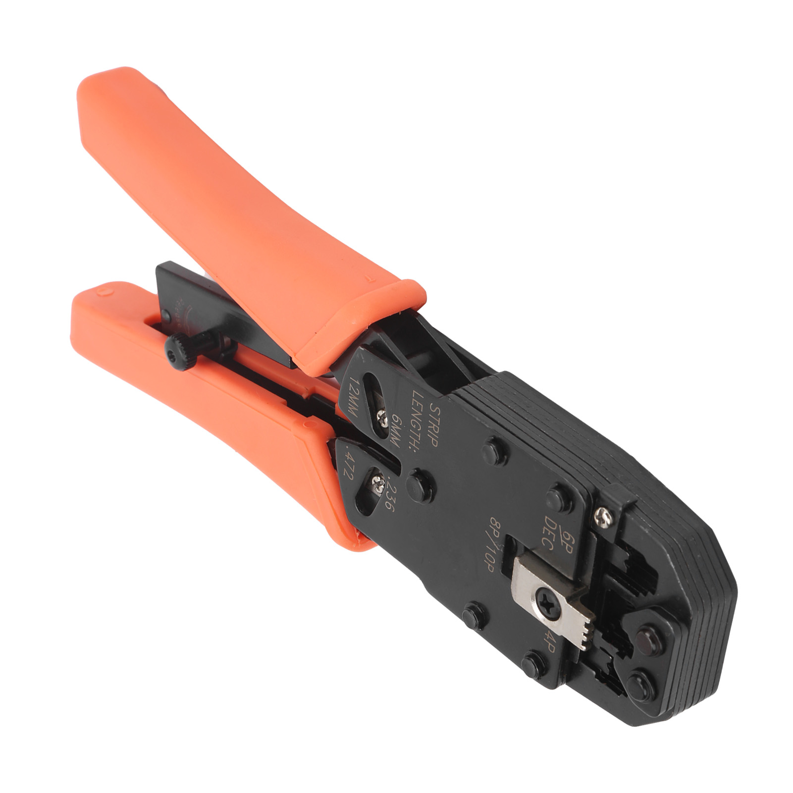 Crimpzange Aus Hochkohlenstoffhaltigem Stahl, Handliches Crimpwerkzeug Für Telekommunikationsstecker
