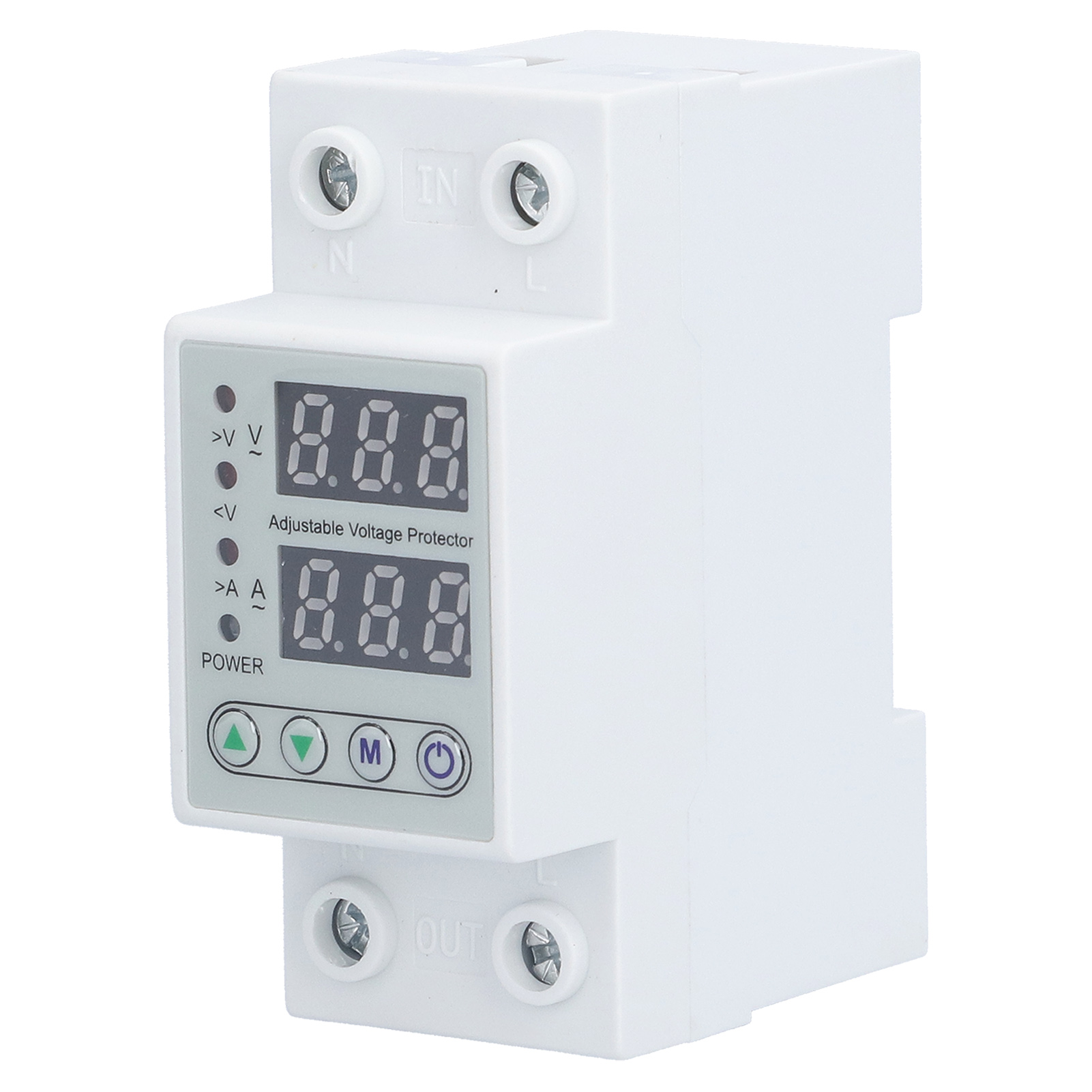 Stromschutzrelais Ac220v Mit Intelligenter Led-anzeige Für Über- Und Unterspannungsschutz Im Haushalt (40a)