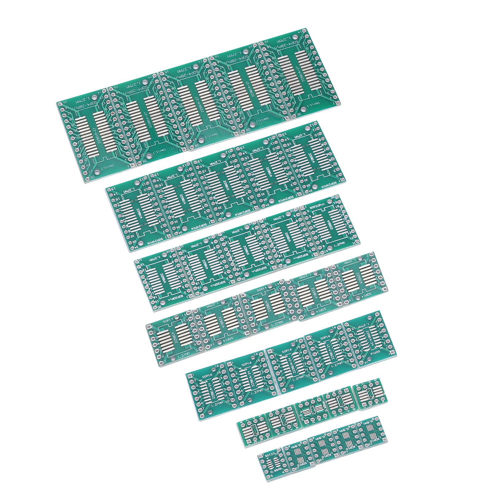 35 Stück Adapterplatinen Für Signalquellen, Fehlersuche, Wartung Und Ersatz Von Leiterplatten (8p, 10p, 14p, 16p, 20p, 24p, 28p)
