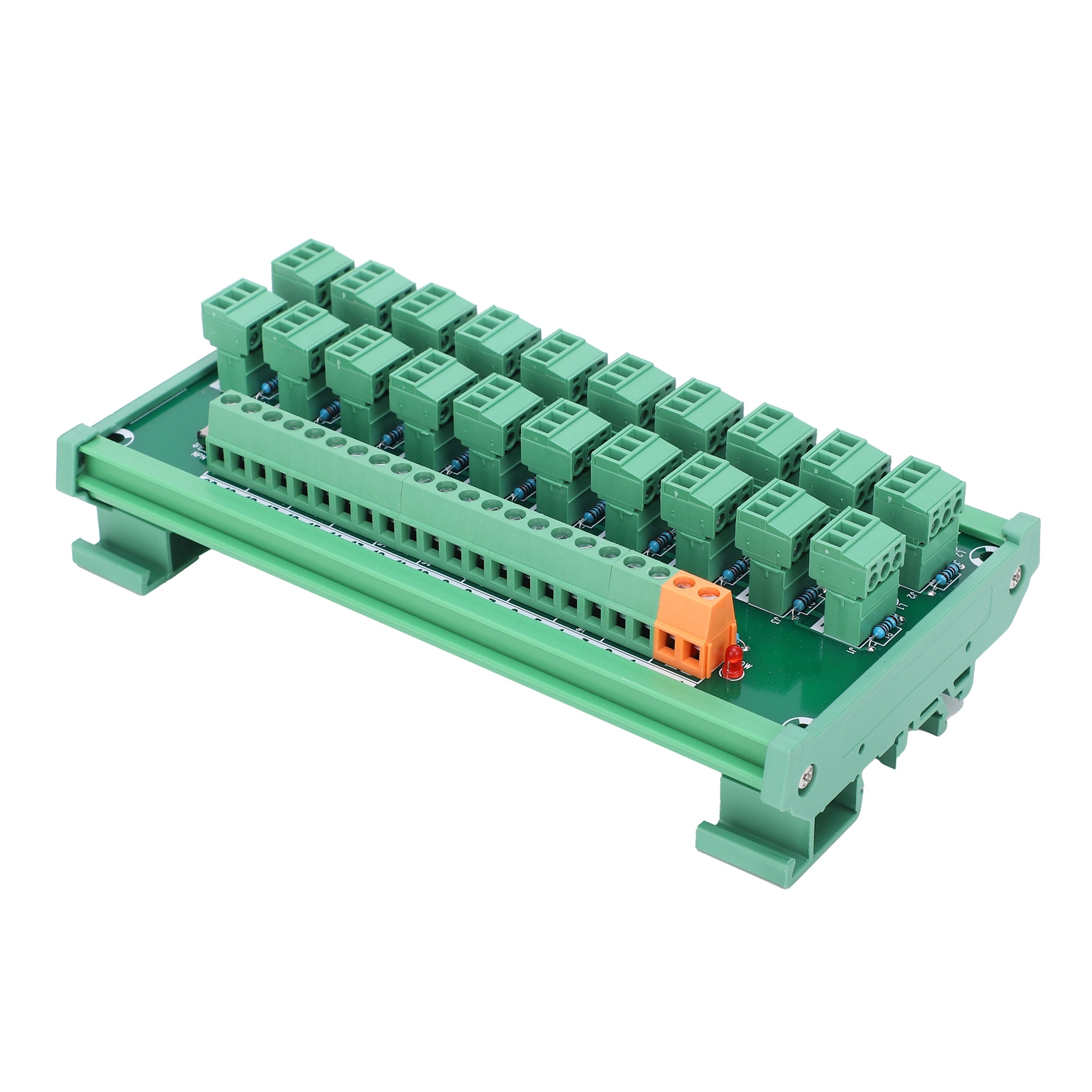 Klemmenblock 3-draht 20-kanal-erfassungskarte Din-schienen-schaltersteuerung Npn Pnp Kp-20l-gther-c