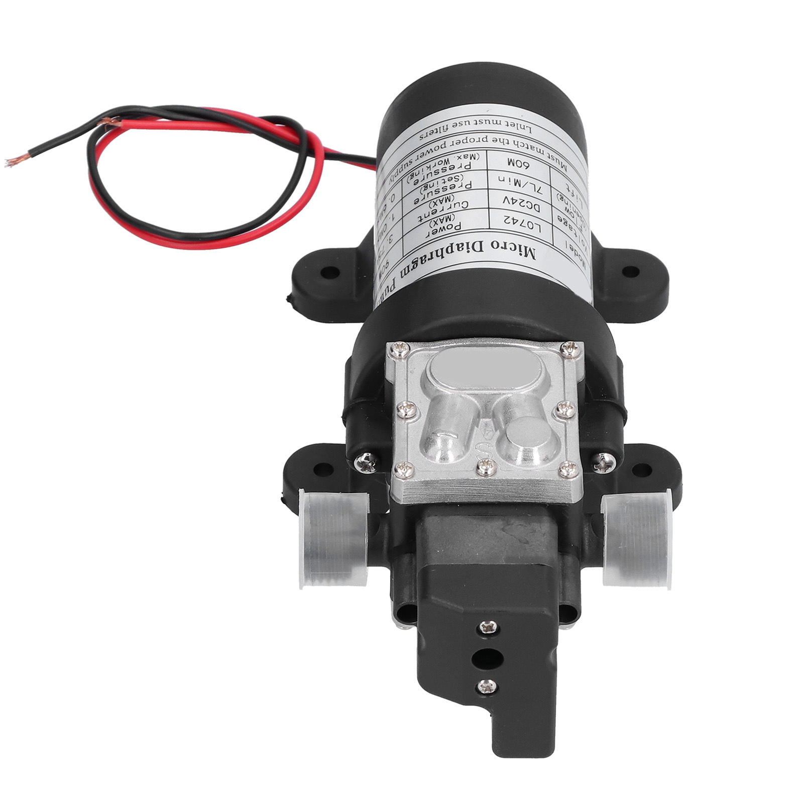 Elektrische Membranpumpe, Selbstansaugend, Mikro-druckwasserpumpe, 24 V Dc, 100 W, 7 L/min, 60 M Förderhöhe