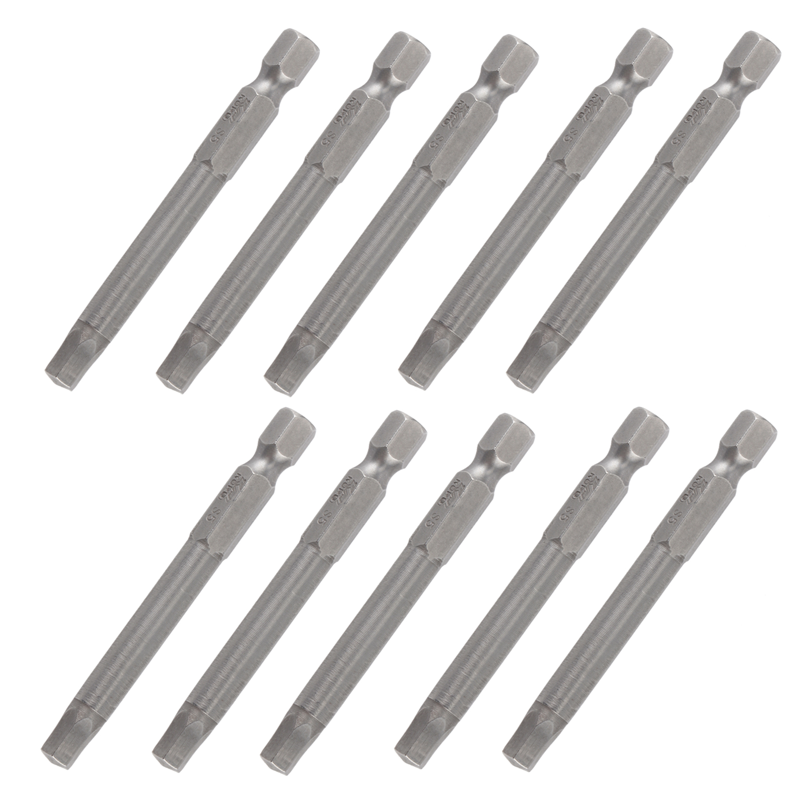 10-teiliges Set Elektrischer Schraubendreherbits, Sechskant, Gehärtet, Mit Magnetischem Zubehör, S1/4 65 Mm