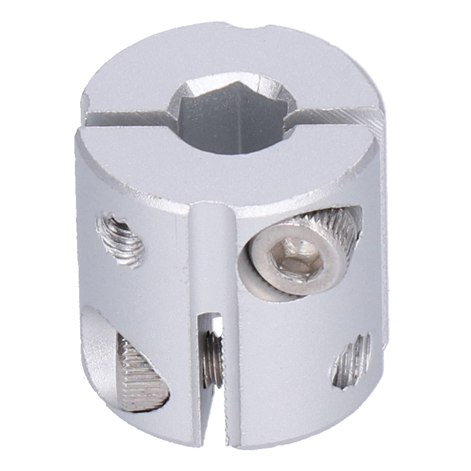 2 Stück Wellenkupplung Aus Aluminiumlegierung Mit Sechskantloch, Hochbelastbar, Flexible Wellenkupplung Zum Verbinden Von Teilen, 8 Mm Auf 8 Mm