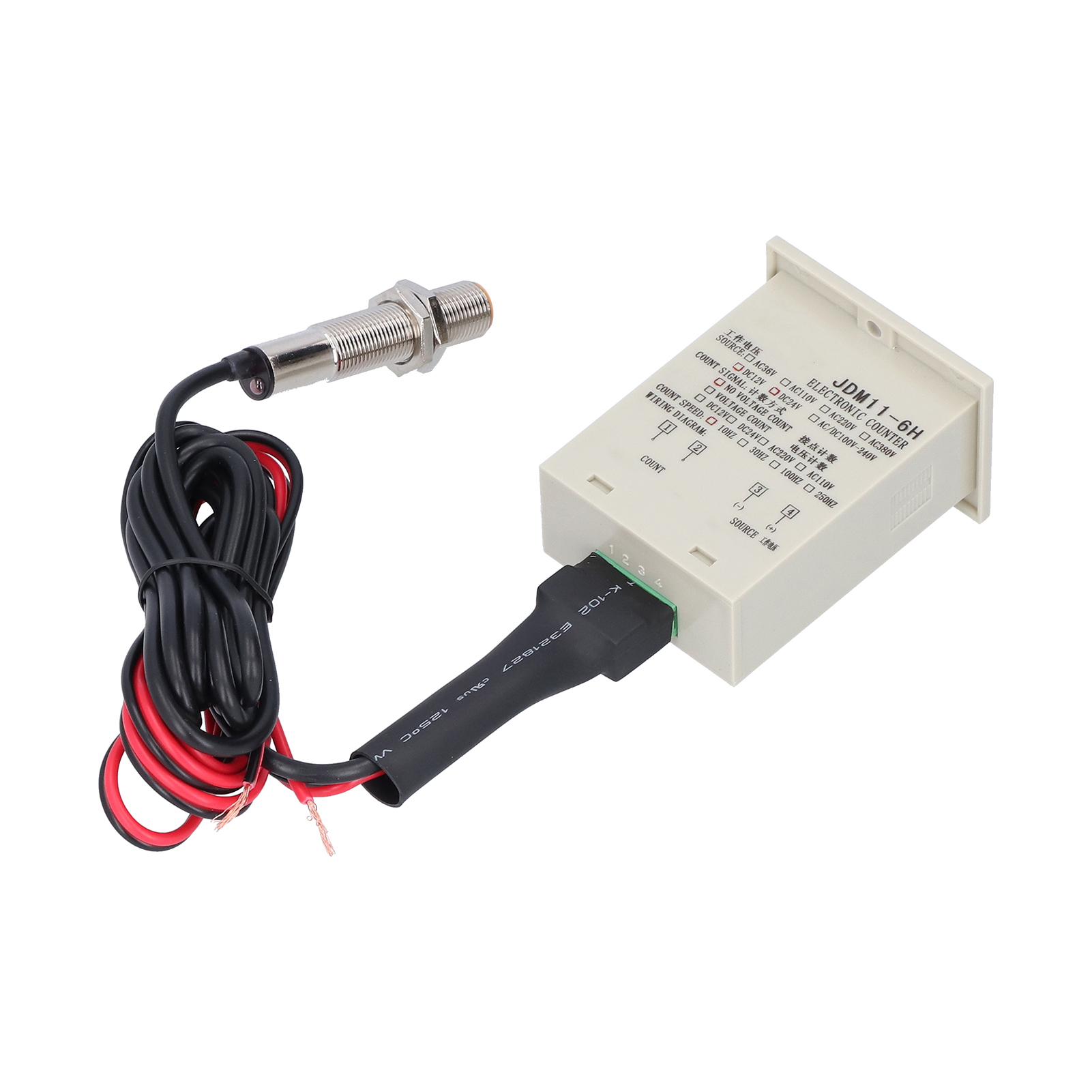 Berm Digitalanzeige-zähler Mit Sensor-füllstandskontakt, Industrielles Zählpanel Jdm11-6hdc12-24v