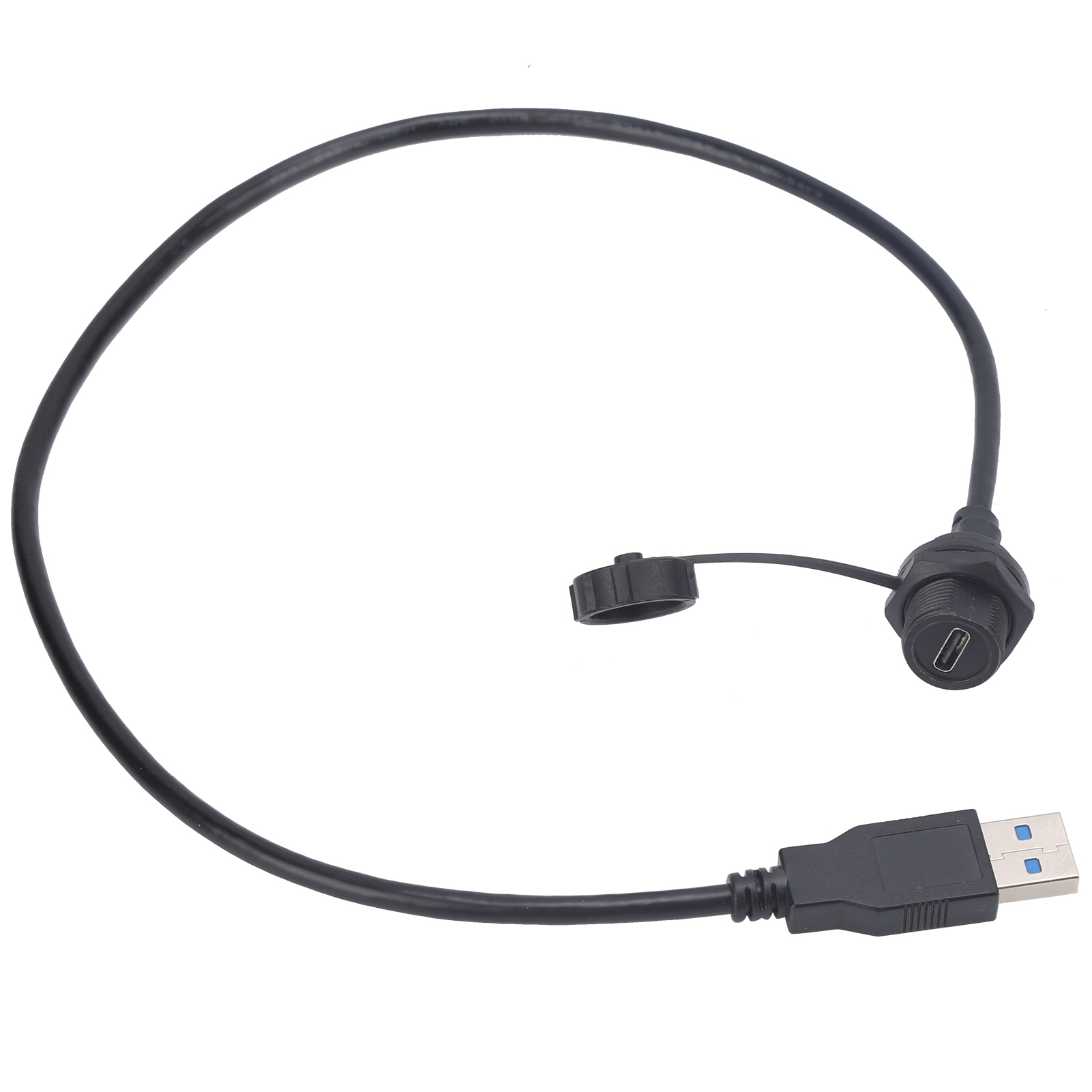 Wasserdichter Usb-anschluss Typ C, Innengewinde, Verriegelung, Einbausteckdose E10tpc-tf-f/u3-am (0,3 M)