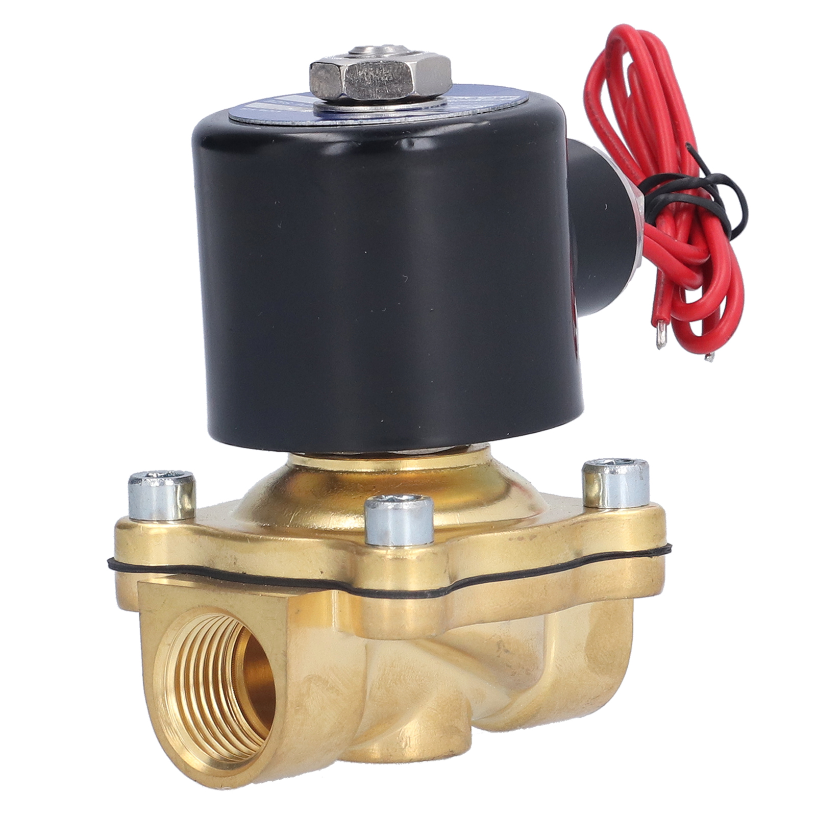 Magnetventil Aus Messing, 0–1,0 Mpa Druck, 1/2-zoll-anschluss, Normalerweise Geschlossen, Membran-elektromagnetventil, 110 V Wechselstrom