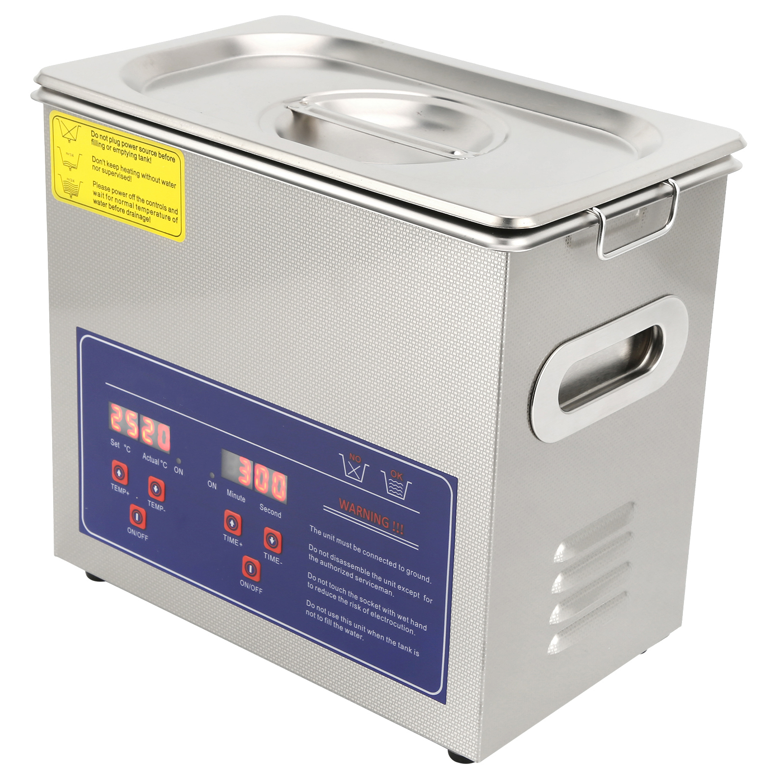 Ultraschallreiniger Mit Heizung, Edelstahlgehäuse, Timer, Industriequalität, Ps-20aeu-stecker, 220 V