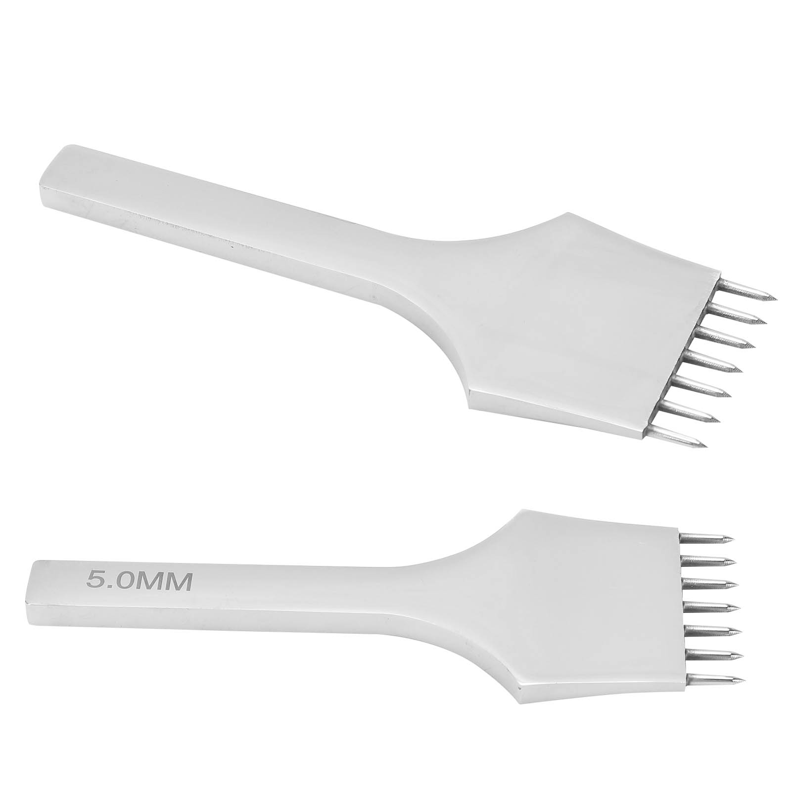 Leder-zinkenmeißel, Reihenlochstanze, Stahl, Näh-, Schnür- Und Lochwerkzeug, 5 Mm, 7 Zinken