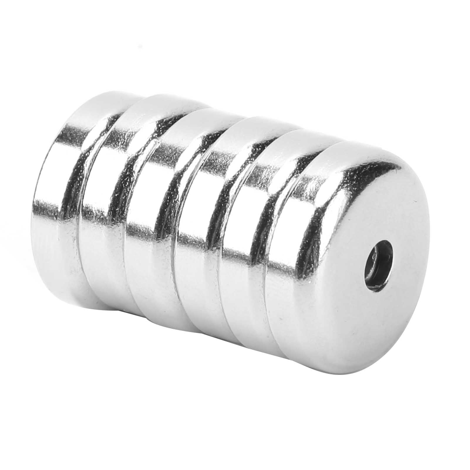 6 Stück 25 Mm Durchmesser Rostfreie Topfmagnete Mit Runder Basis Befestigungsmagnete Bechermagnete