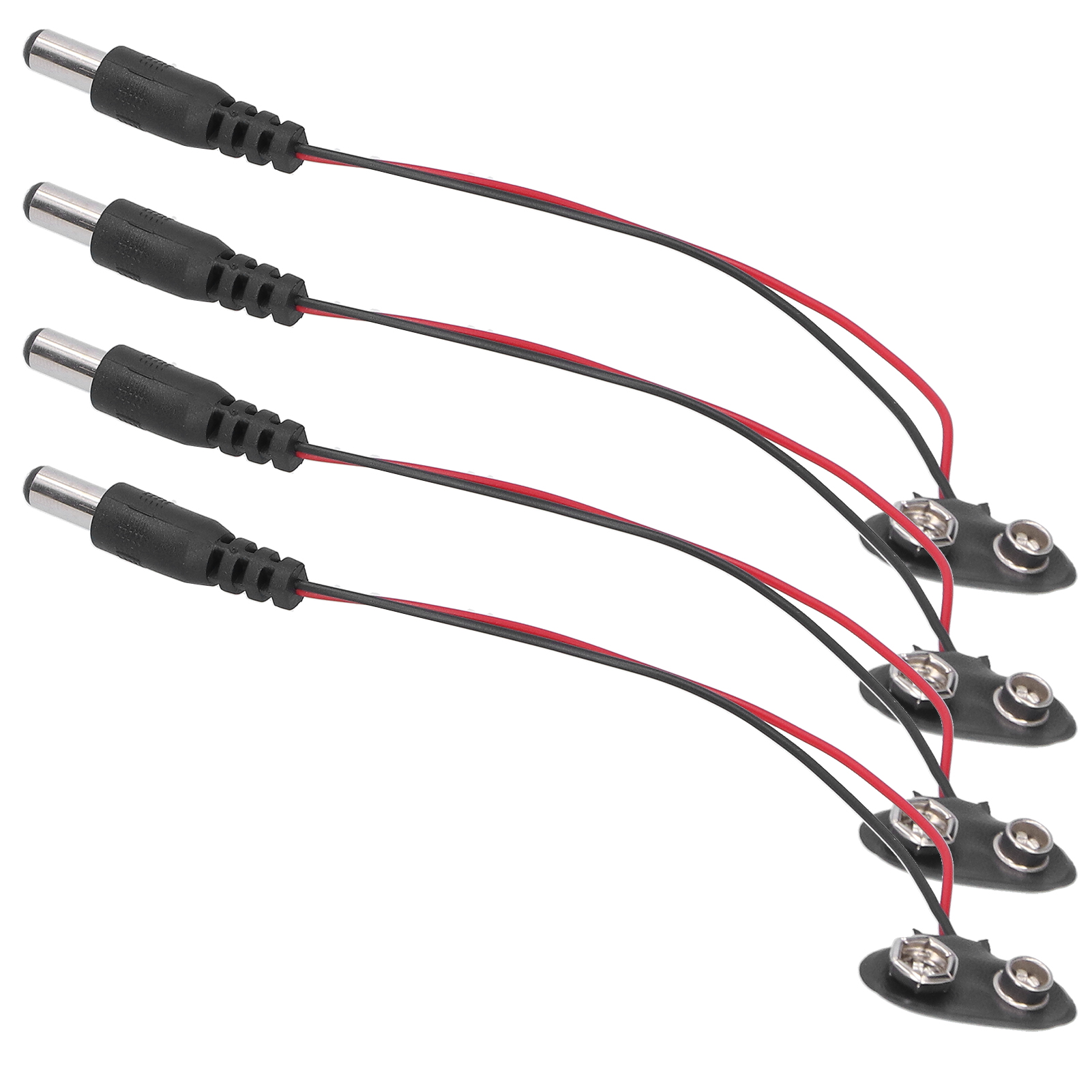 20 Stück Batterieclip-steckverbinder 9v Anschlusskabel Industrielle Steuerungskomponenten Dc 2,1mm Stecker