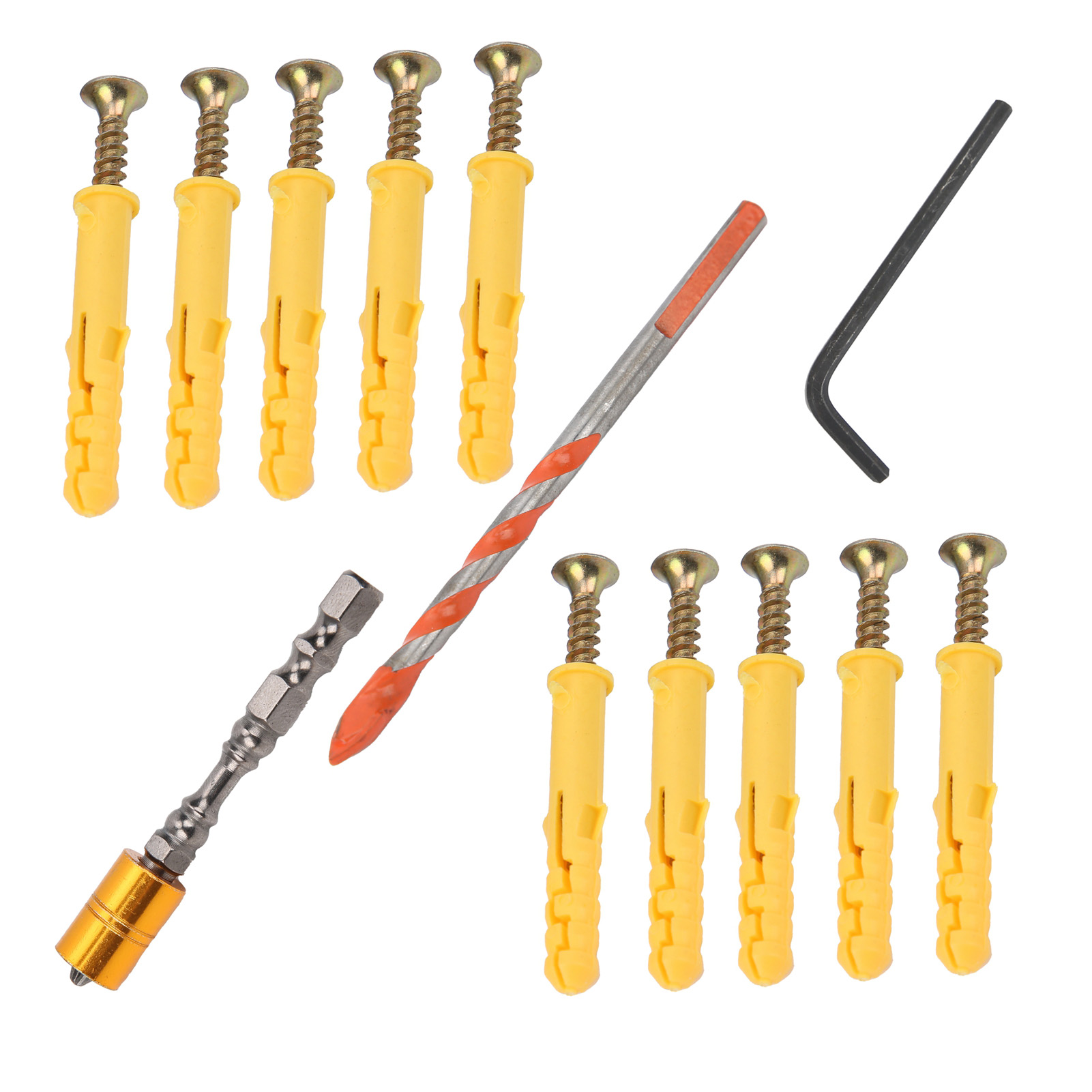 Sechskantschaft-magnetbohrer 6 Mm Wandsägebohrer Schraubendreher Industriebedarf