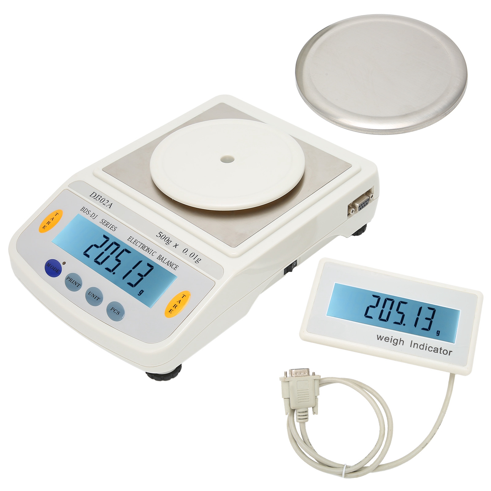 Elektronische Laborwaage Mit Digitaler Anzeige, Hohe Genauigkeit, Wechselstrom 100v-240v, Bdsdja (500g/0,01g, Eu-stecker)