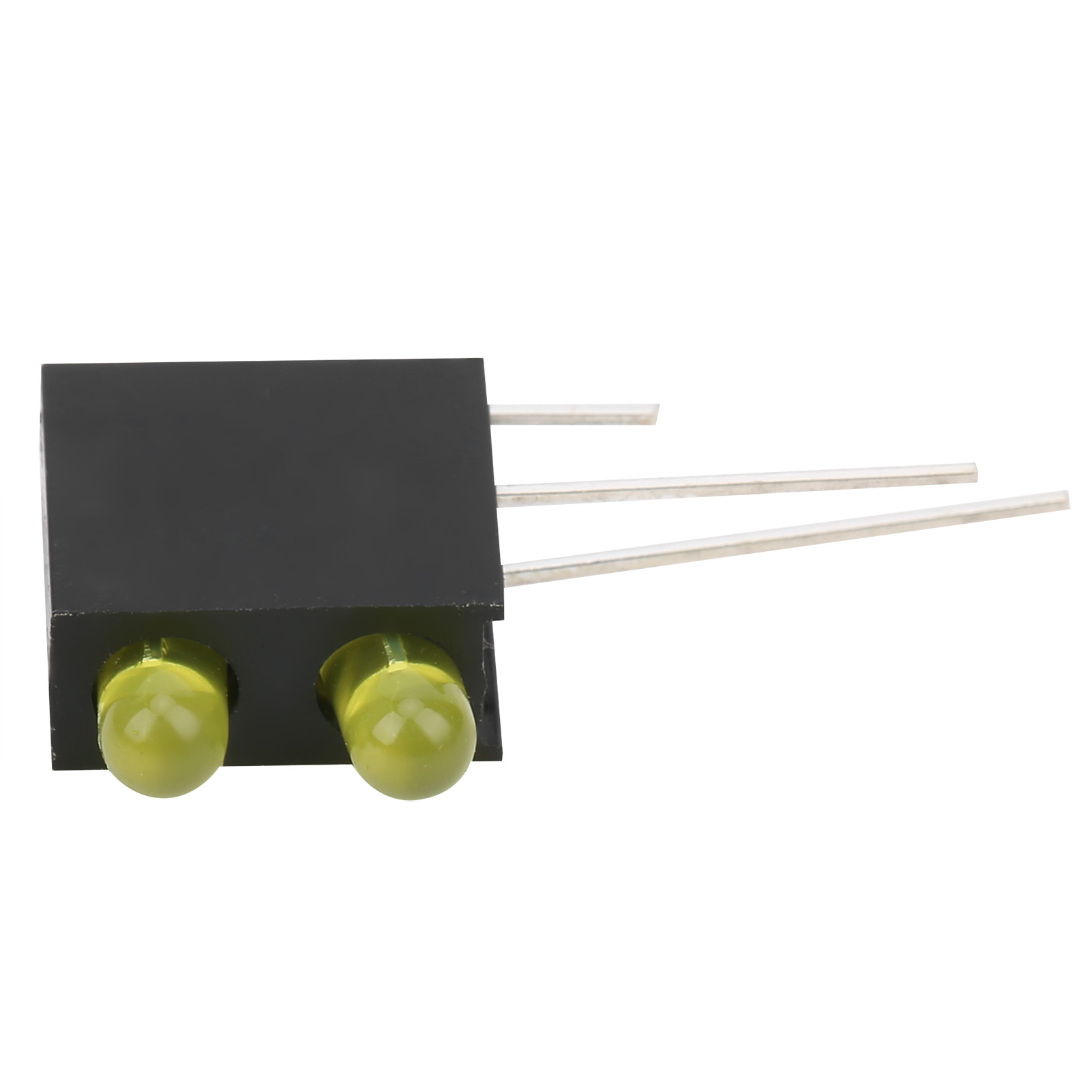 100 Stück 3-mm-led-lampenfassung Mit Zwei Löchern Und Sockel, Industrie-anzeigezubehör, Gelbes Licht
