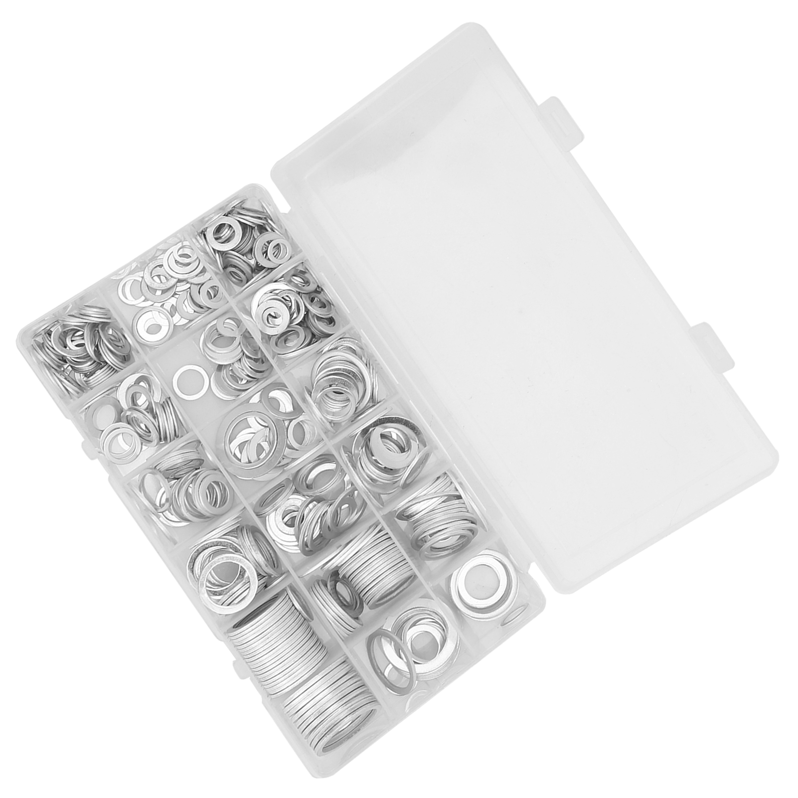 450-teiliges Aluminium-unterlegscheiben-set, Hochtemperaturbeständig, Sortiment, Industriebedarf