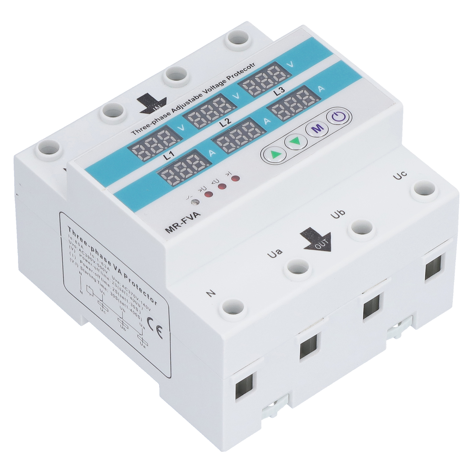 Spannungsschutzrelais Mr Fva, Dreiphasig, Einstellbar, Für Über- Und Unterspannungsschutz, 220 V Ac