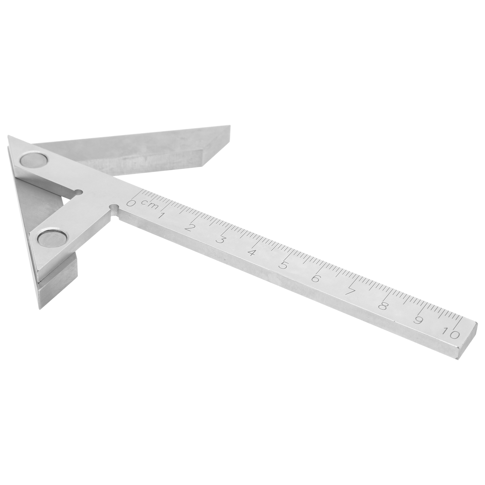 Mittelpunktwinkelmesser, Winkelmesser, Lineal, Messwerkzeug Aus Edelstahl, 100 X 70 Mm