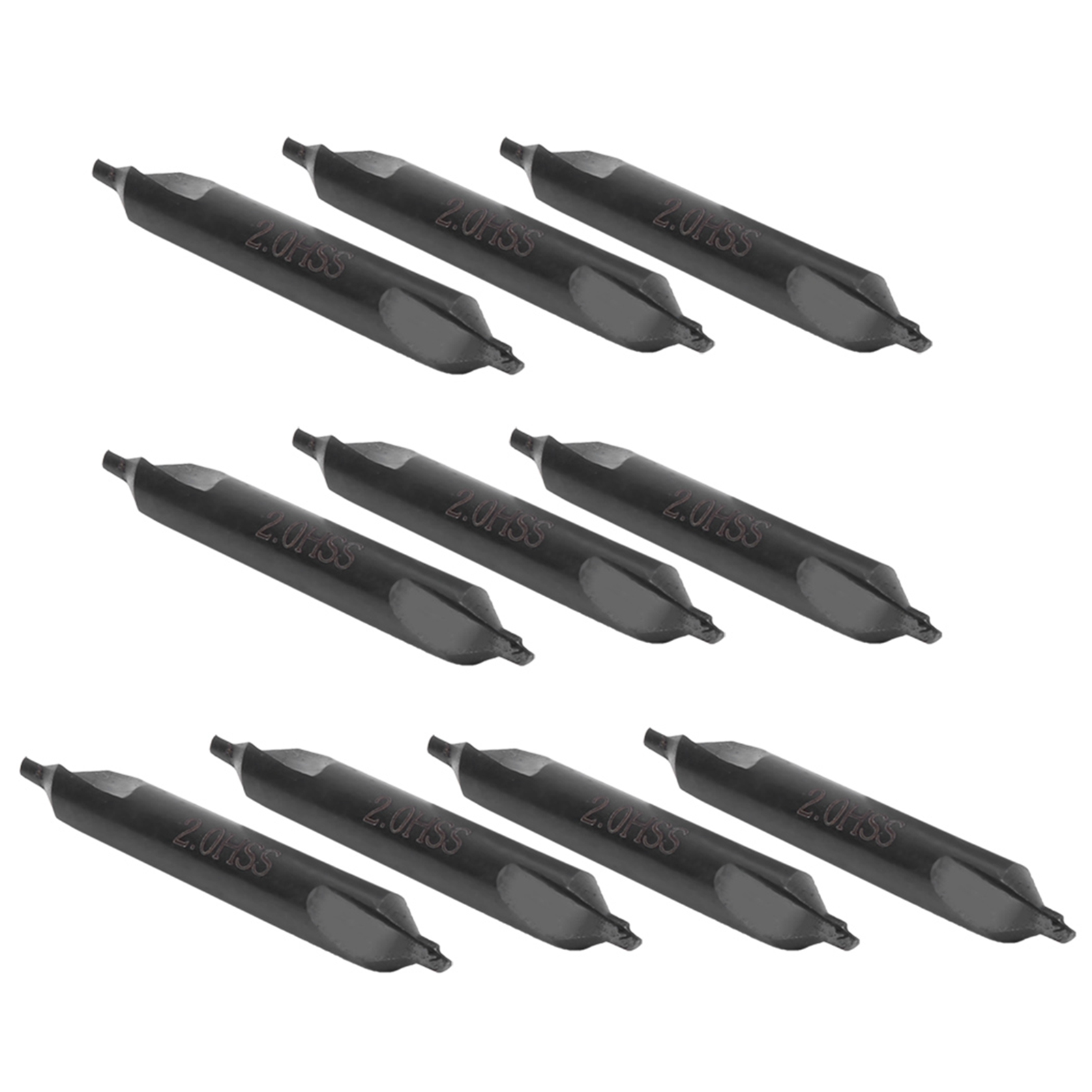 10 Stück Zentrierbohrer Typ A, Edelstahl, Spezialbearbeitung, Industriebedarf, 2 Mm