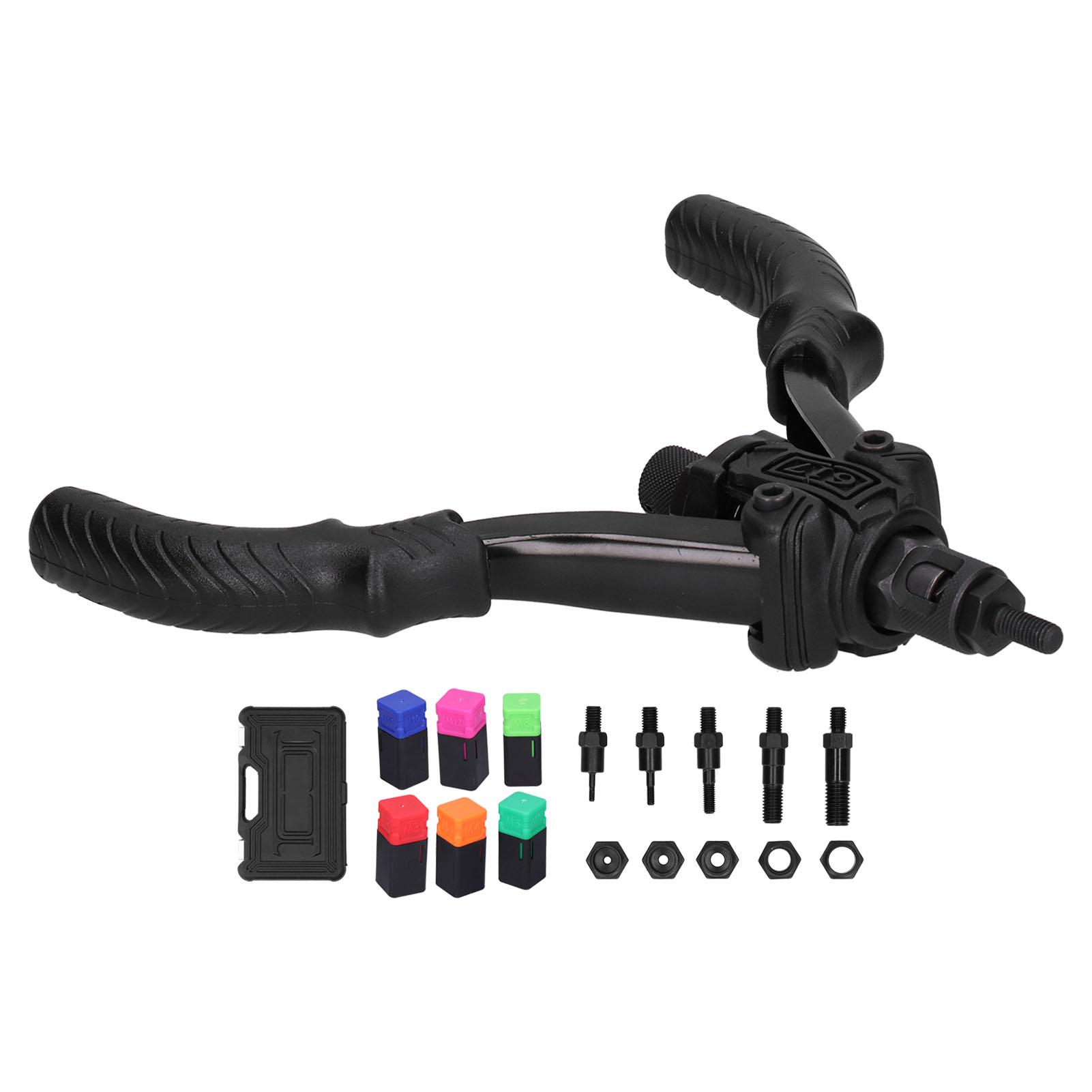 Handnietmutternpistole, Manuelles Setzwerkzeug-set Mit Dorn M3 M4 M6 M8 M10 M12