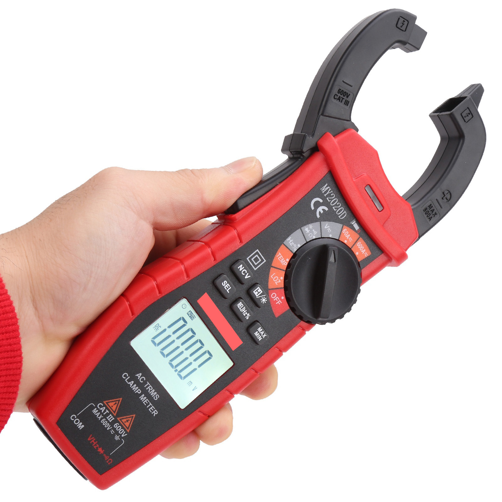 Digitales Zangenmultimeter, Handmultimeter Mit Lcd-anzeige, Gleich- Und Wechselstromprüfer, Messgerät My2020d