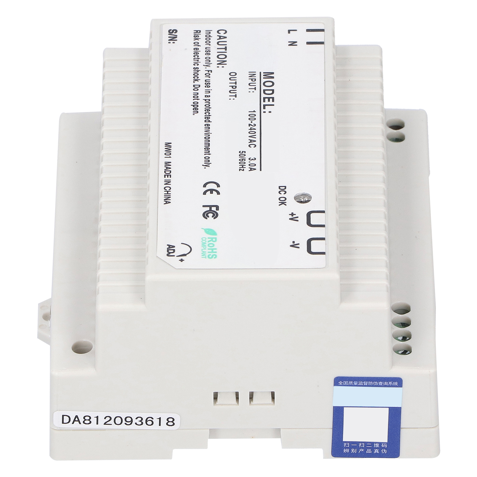 Schaltnetzteil Der Dr-serie, Einstellbar, Geregelt, Für Led-mittel- Und Niederspannungsgeräte, Dr-100-12