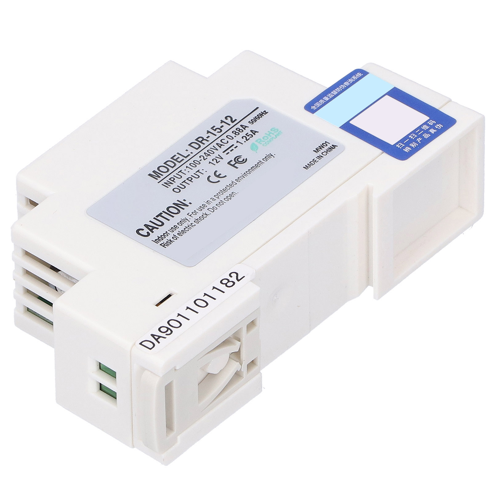 Schaltnetzteil Der Dr/din-serie, Einstellbar, Geregelt, Für Led-mittel- Und Niederspannungsgeräte, Dr-15-12