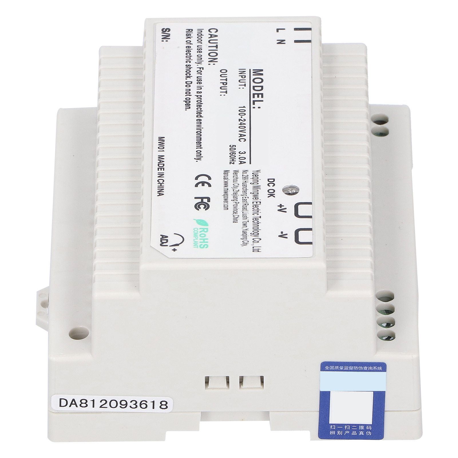 Schienenschaltnetzteil Dr-serie Einstellbare Geregelte Led-mittel-niederspannungsgeräte Dr‑100‑24