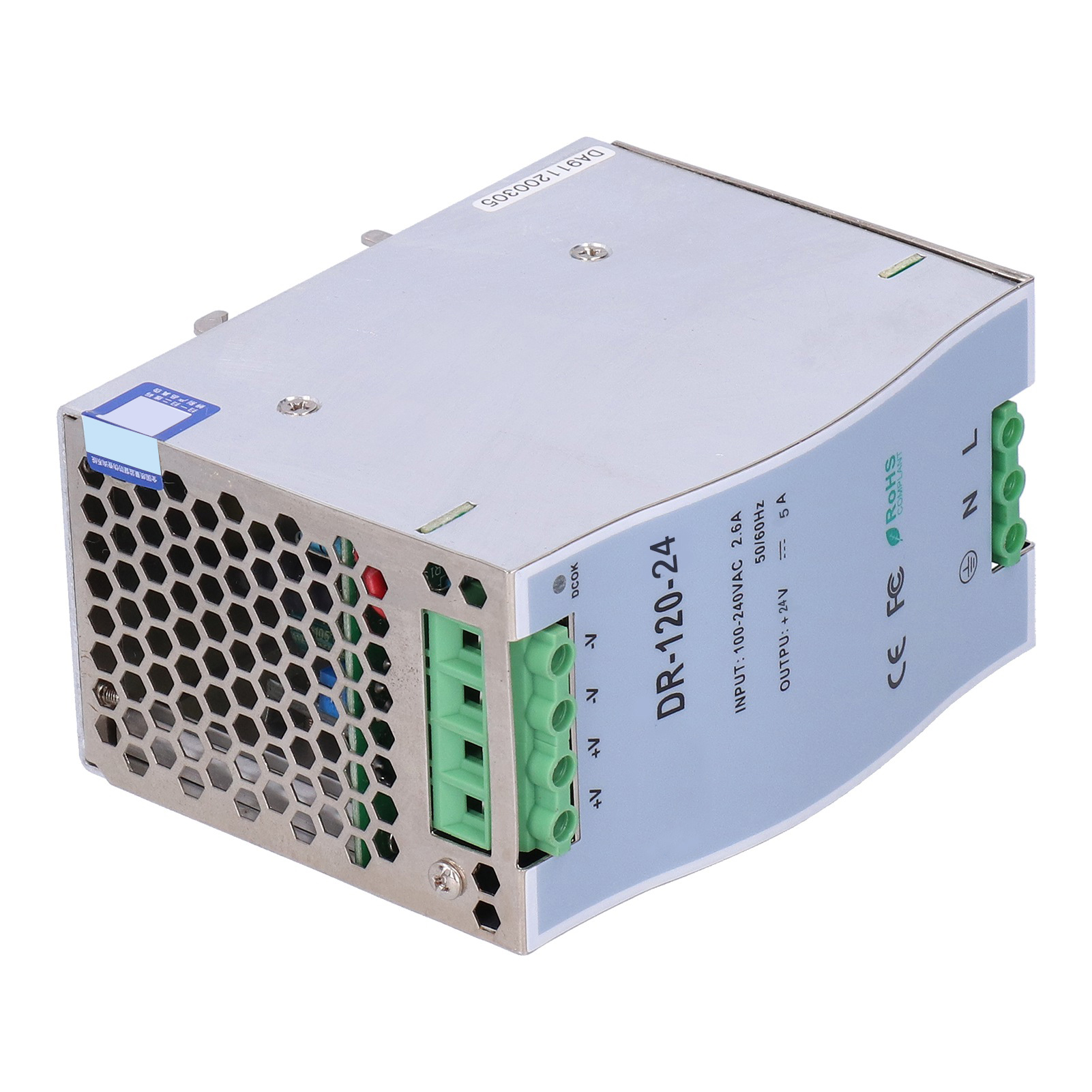 Schaltnetzteil Der Dr/din-serie, Einstellbar, Geregelt, Led-industrienetzteil Dr-120-24