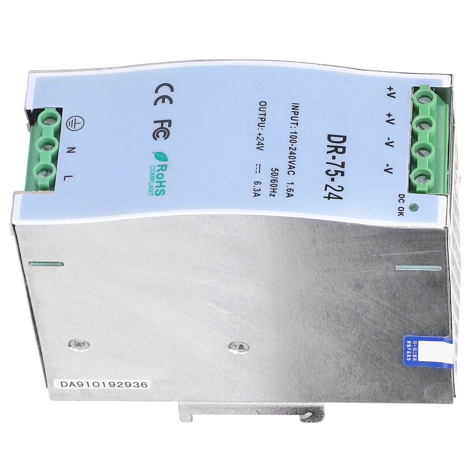 Din-schienen-netzteil, Schaltbar, Geregelt, Led, Dr/din-serie, Industriebedarf, Dr-75-24