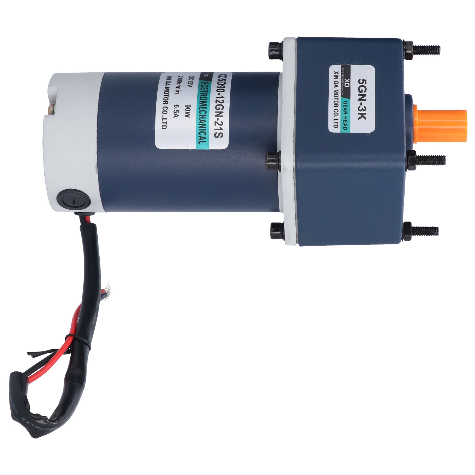 12-v-gleichstrom-untersetzungsmotor, Cw/ccw, Einstellbare Mikromotoren Mit Getriebe, 10–600 U/min, 90 W, Ac 110 V/220 V, 3 Kω
