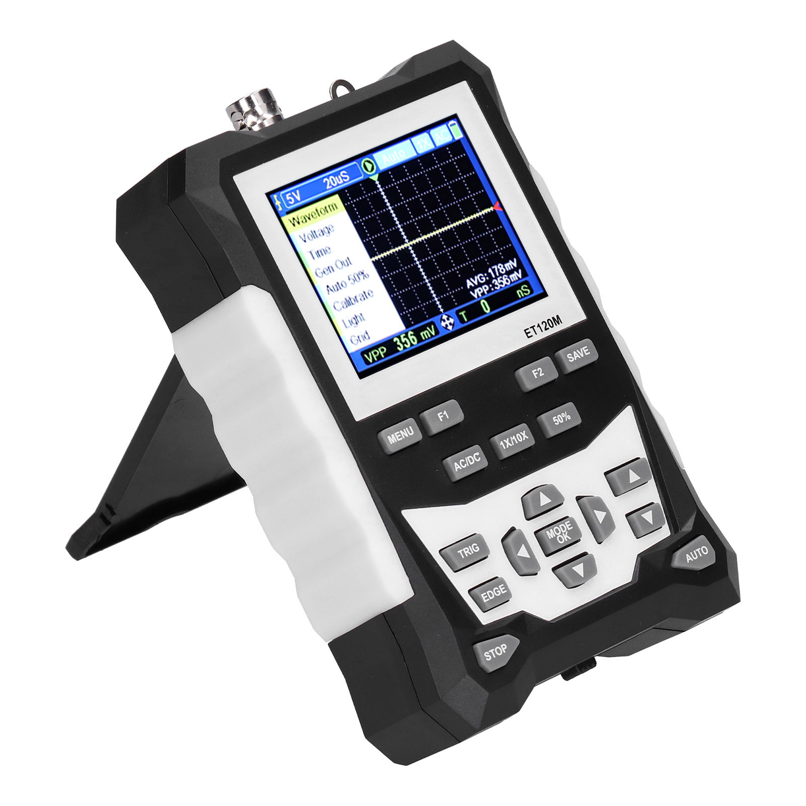 Et120m Handoszilloskop Tragbares 120mhz Farbiges Digitales Simulationsoszilloskop