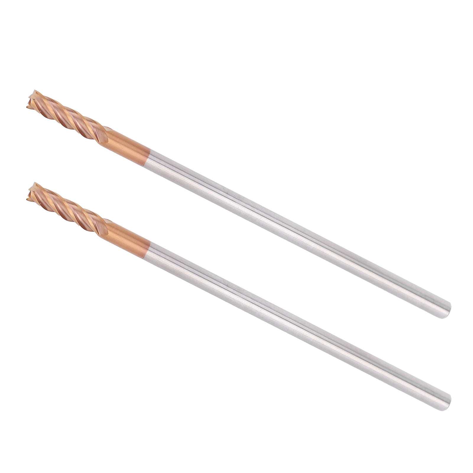 2 Stück Metall-schaftfräser, Feinkorn, Hartmetall, Gerader Schaft, Metallbearbeitungszubehör, 4 X 100 X 4 Zähne