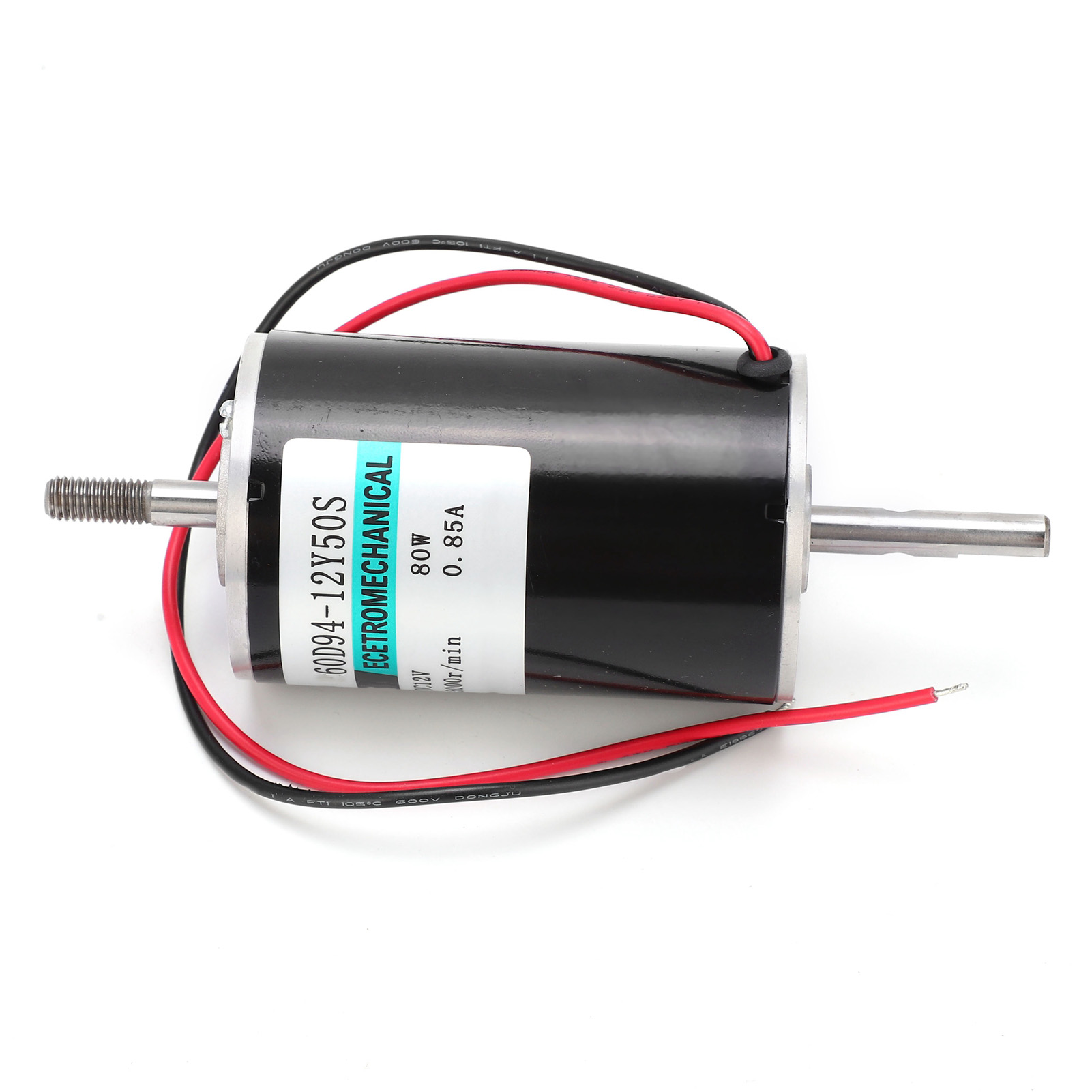 Hochgeschwindigkeits-gleichstrommotor 80w Micro Cw Ccw Doppelausgangswelle Drehzahlregelung 12v Xd60d9412y50s (ohne Halterung)