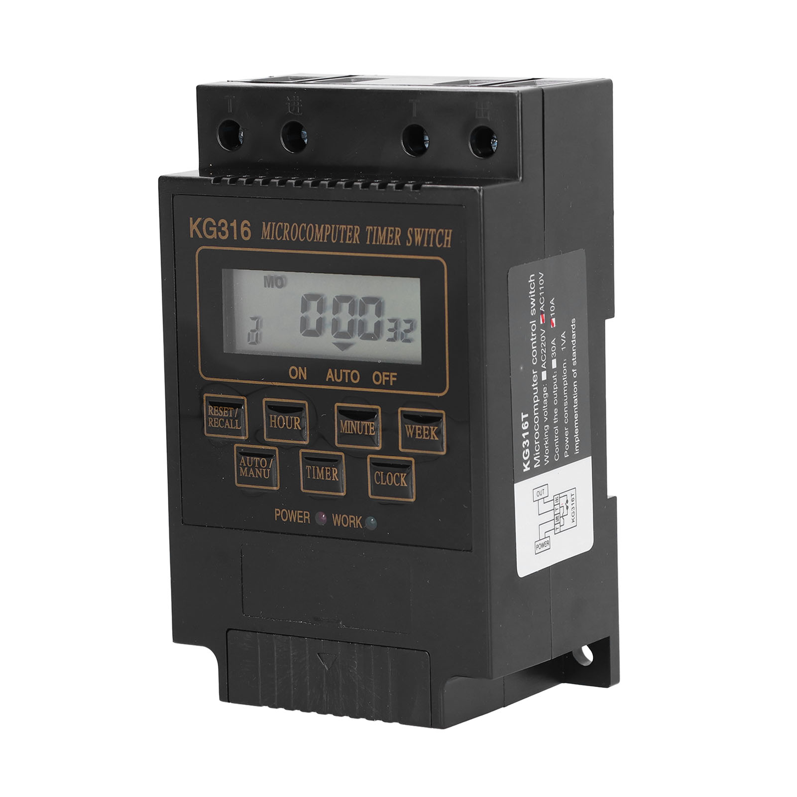 110v Zeitschaltuhr Kg316t Automatischer Zeitregler 10a Für Außenstraßenbeleuchtung