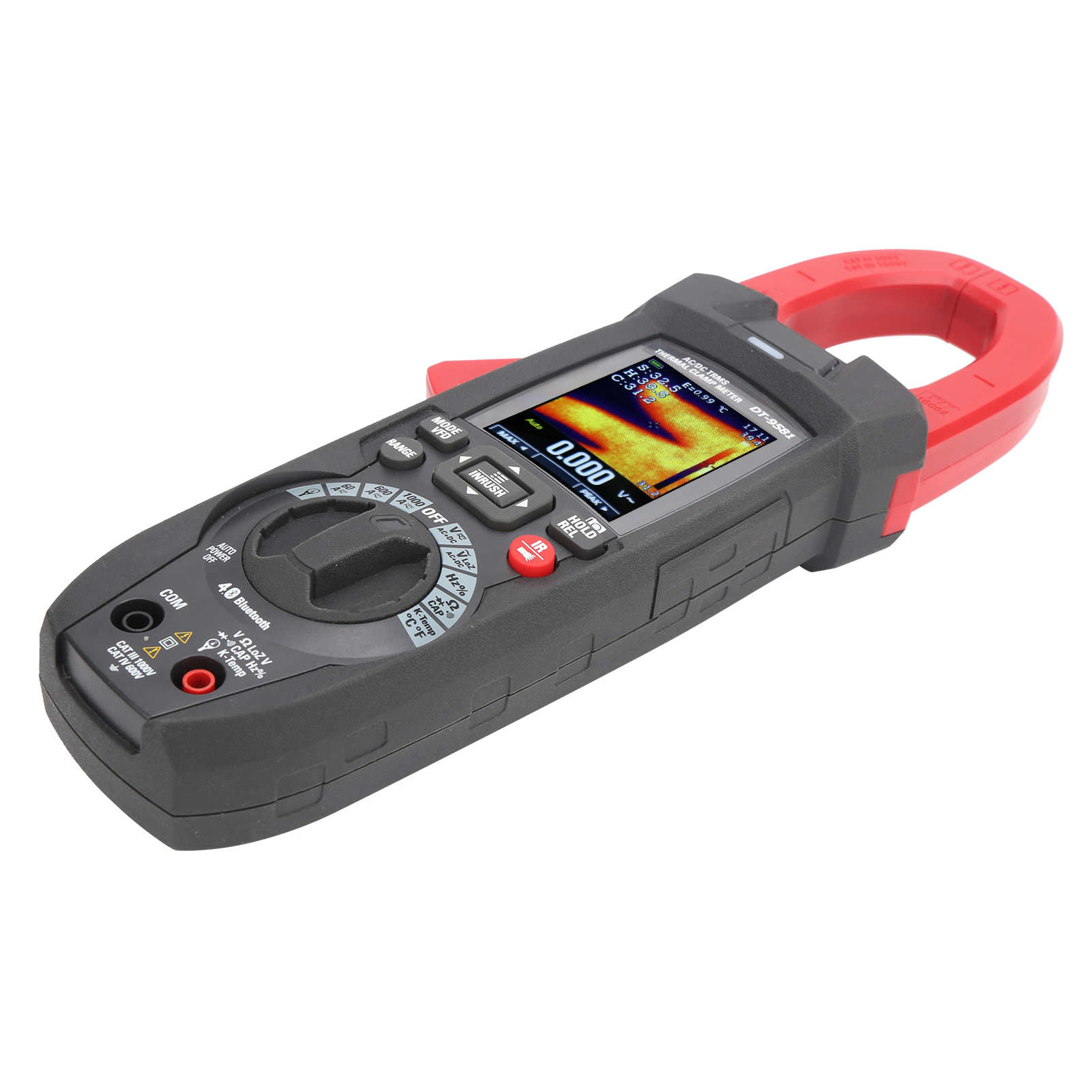 -20-260 °c Wärmebild-zangenmessgerät, True-rms-wechsel-/gleichspannungsprüfer, Multimeter, Eu-stecker, 100-240 V