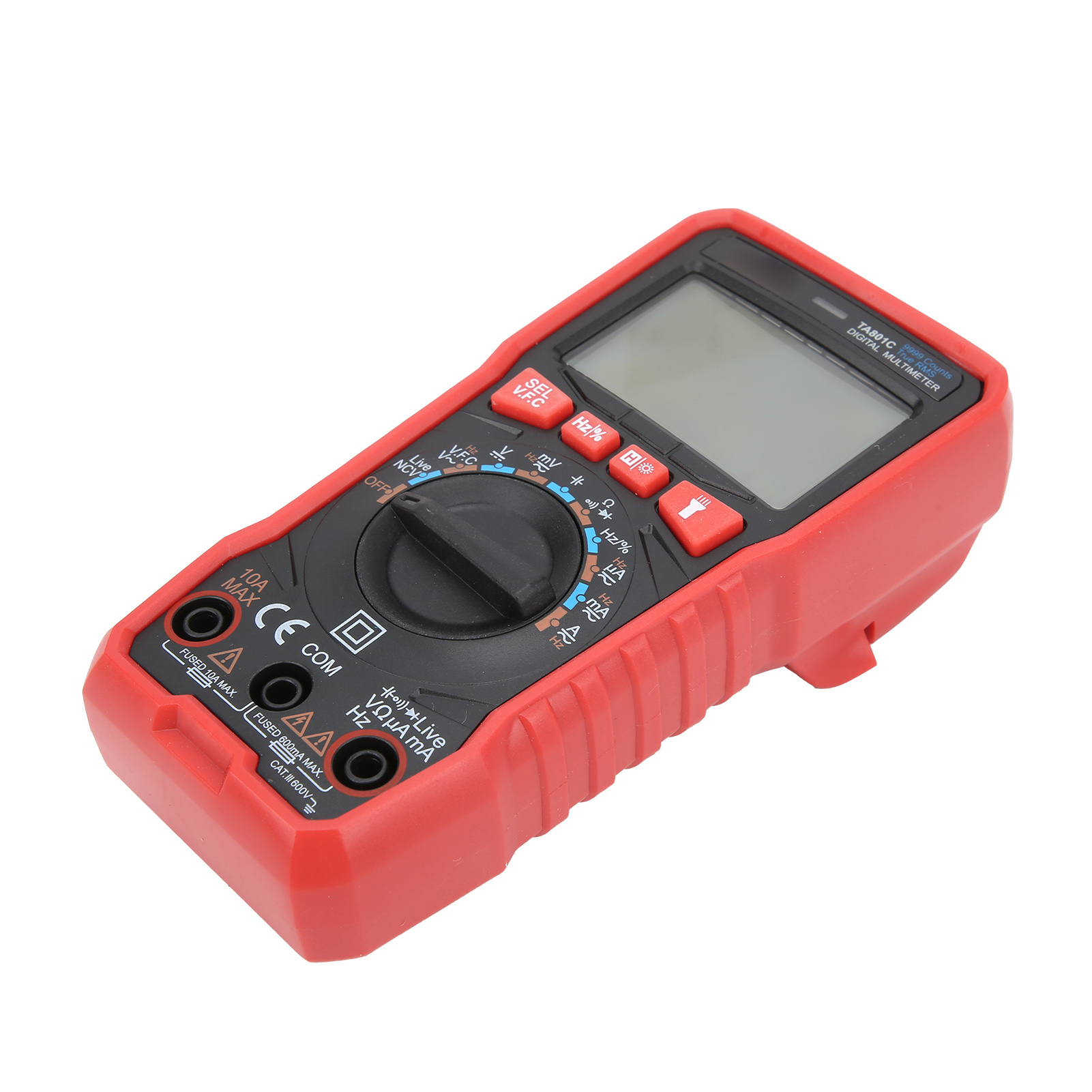 Ta801c Digitales Multimeter, Automatisch, Taschenformat, Multifunktional, Stoßfest, Hochpräzise, Taschenlampe, Amperemeter Für Den Haushalt