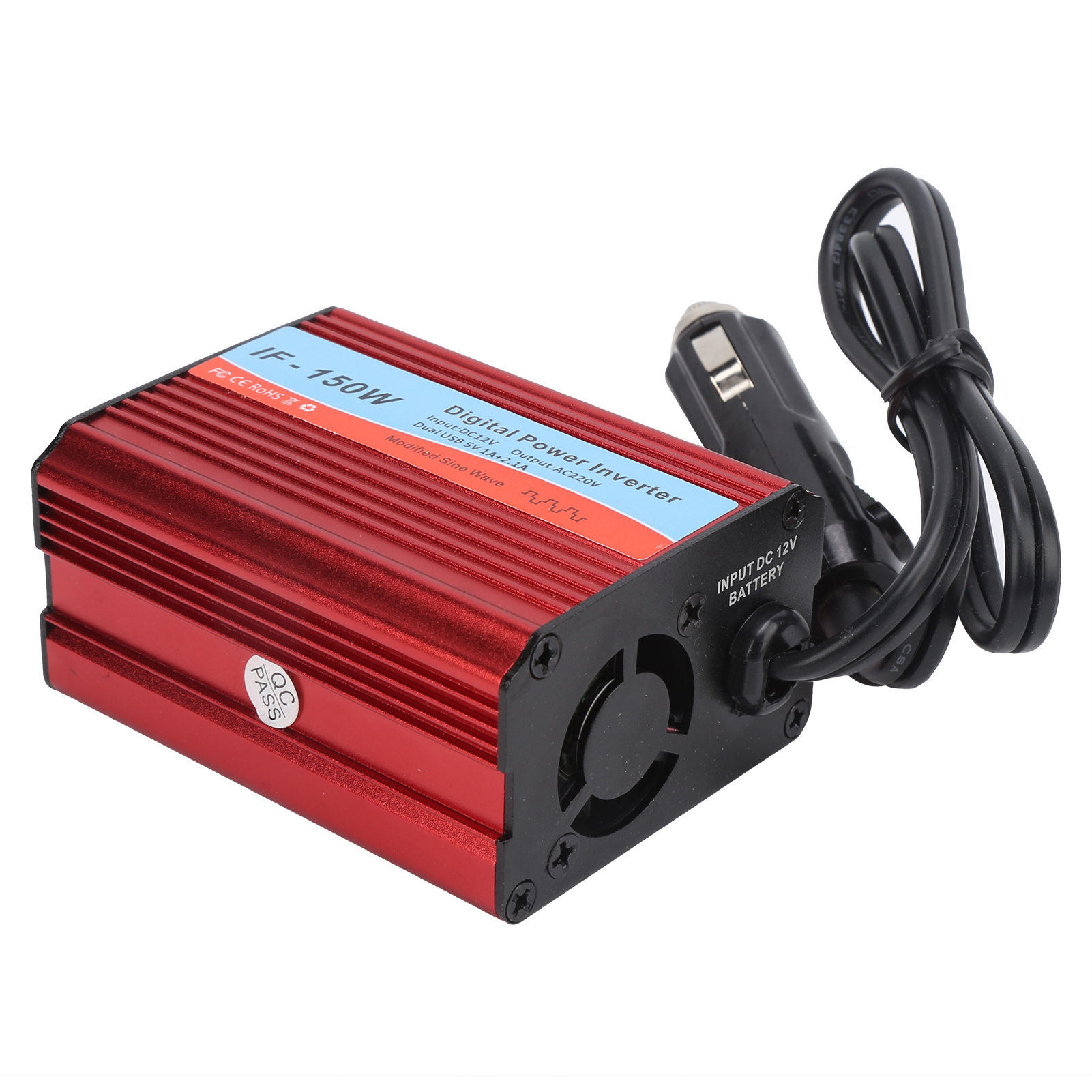 Kfz-wechselrichter Dc12v Auf Ac220v 150w 50hz Modifizierter Sinuswellen-fahrzeugstromwandler If-150w