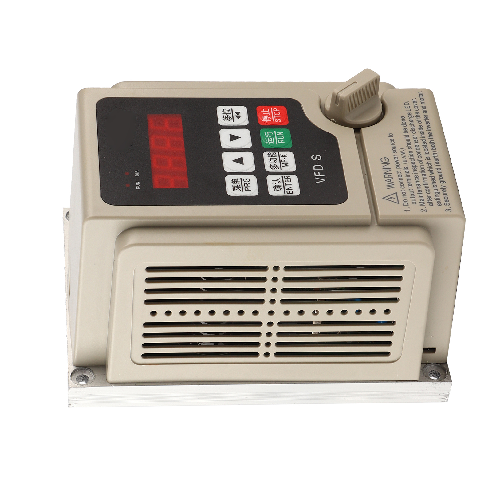 Frequenzumrichter Mit Variabler Drehzahl, Einphasiger Eingang, Dreiphasiger Ausgang, Frequenzumrichter Vfd 220 V (0,4 Kw)