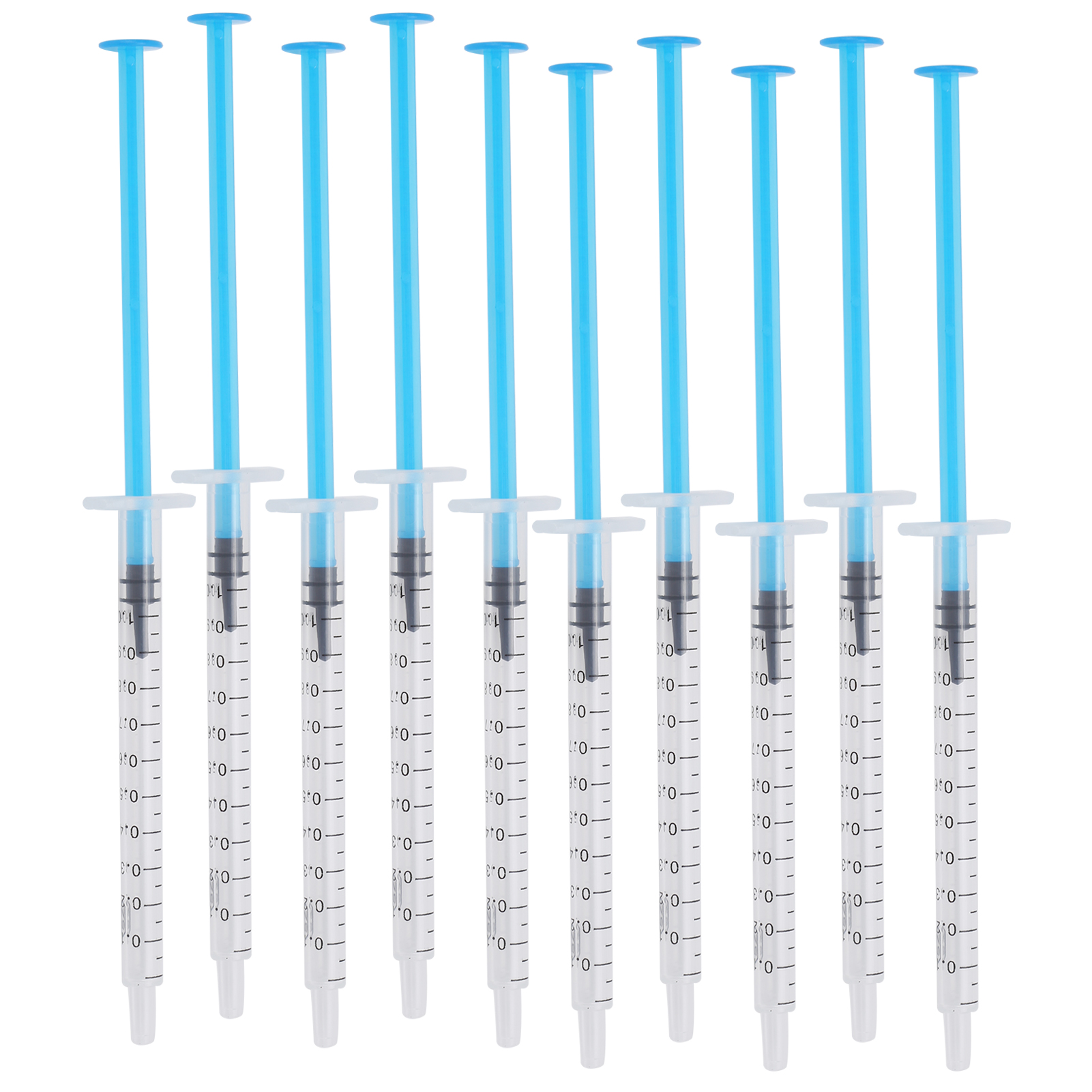 10 Stück Kunststoffspritzen, Handbetrieben, Industriell, Einwegwerkzeug, 1 Ml, Gerade Öffnung